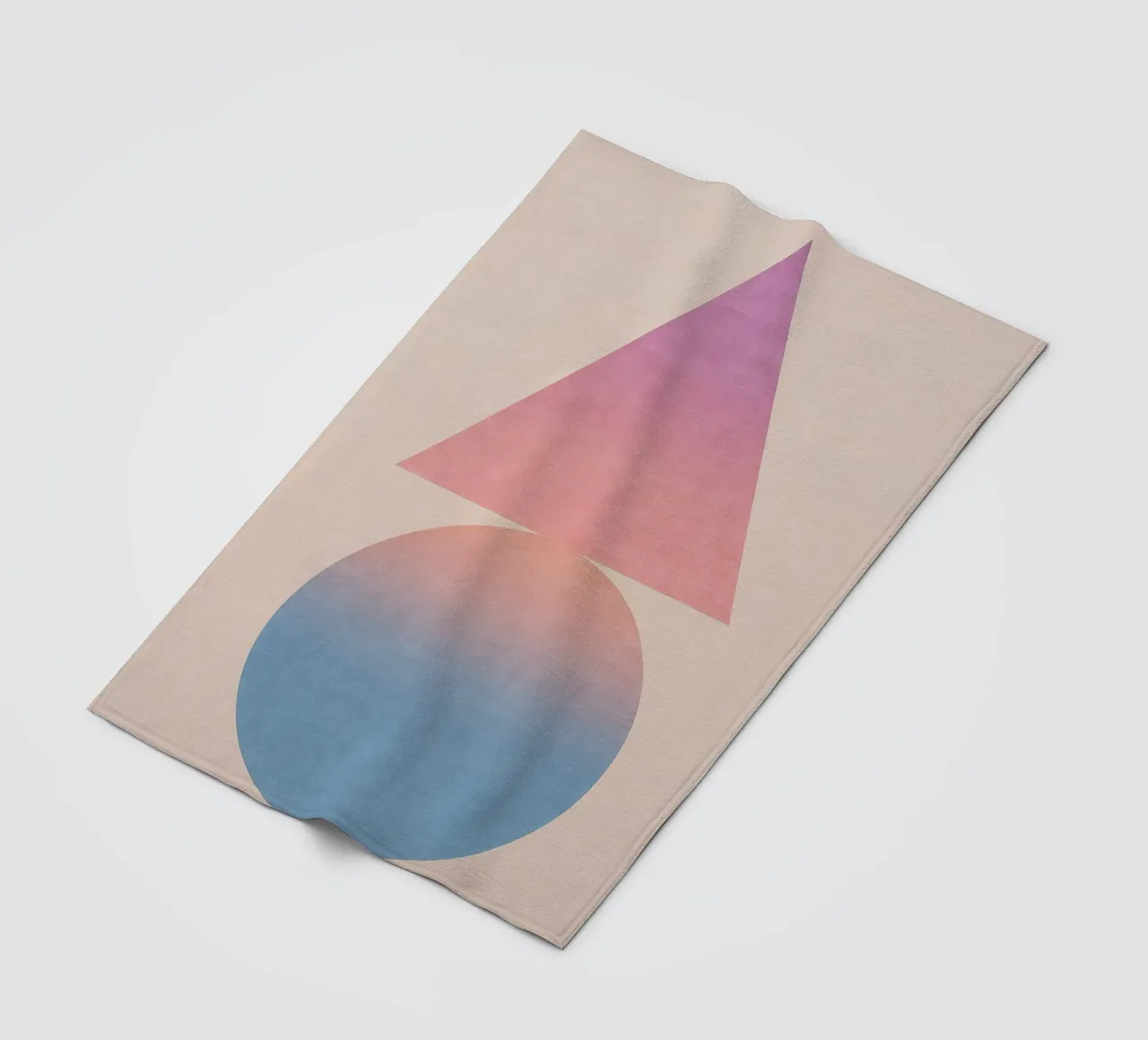 Gradient Geometry Fleecedecke von SMPLE