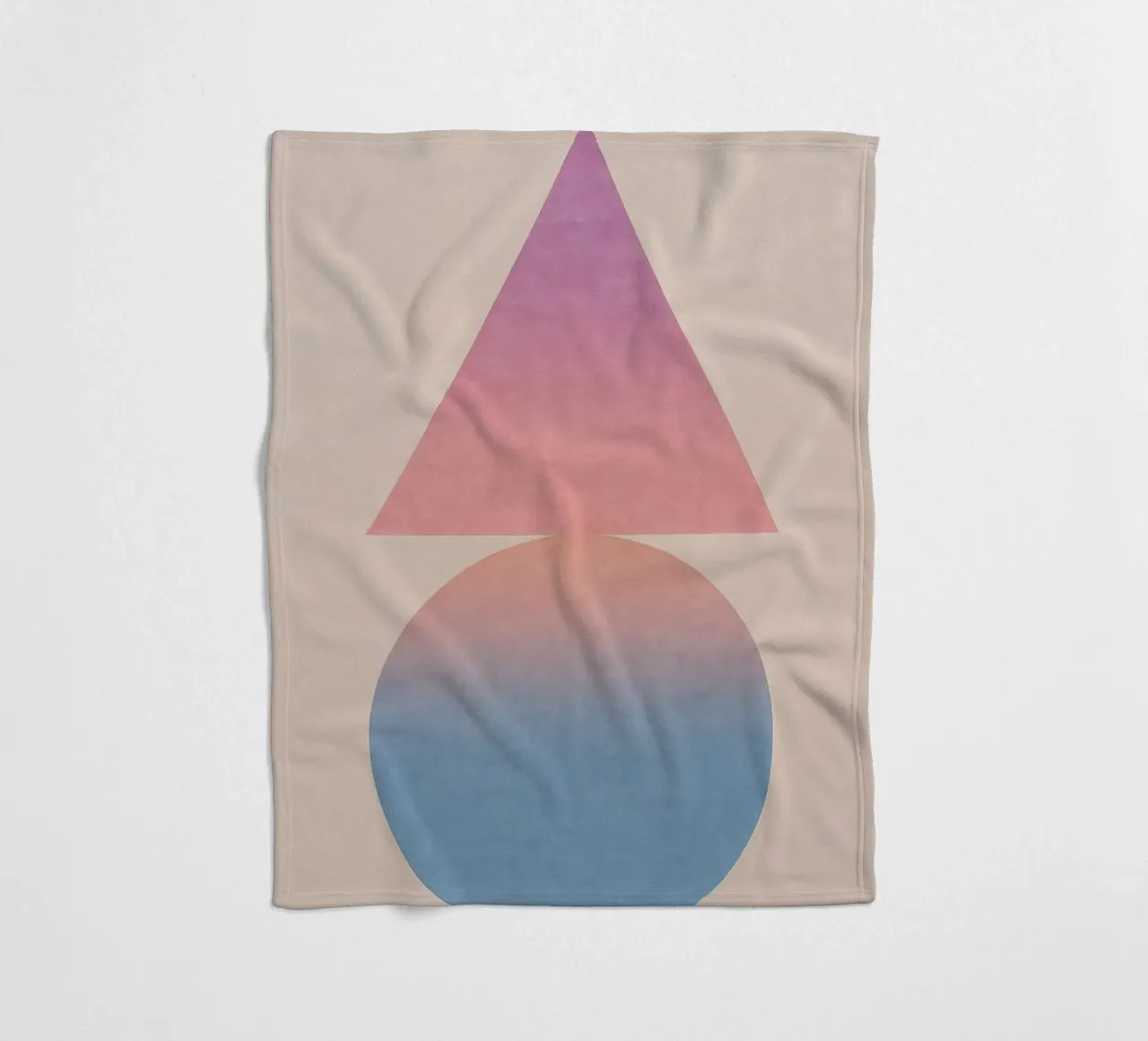 Gradient Geometry Fleecedecke von SMPLE