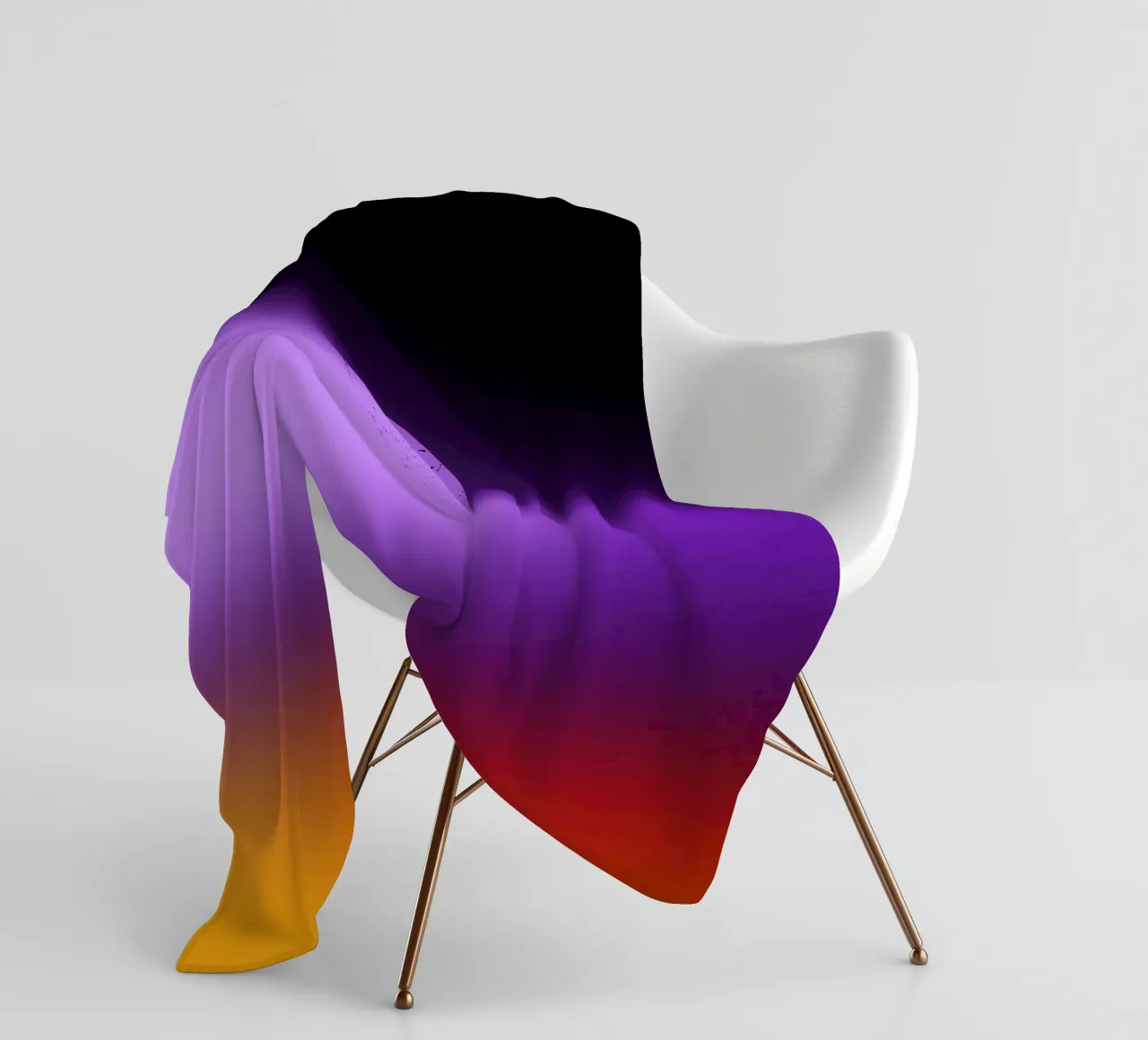 PurpleRed fleece blanket by Flo Klein