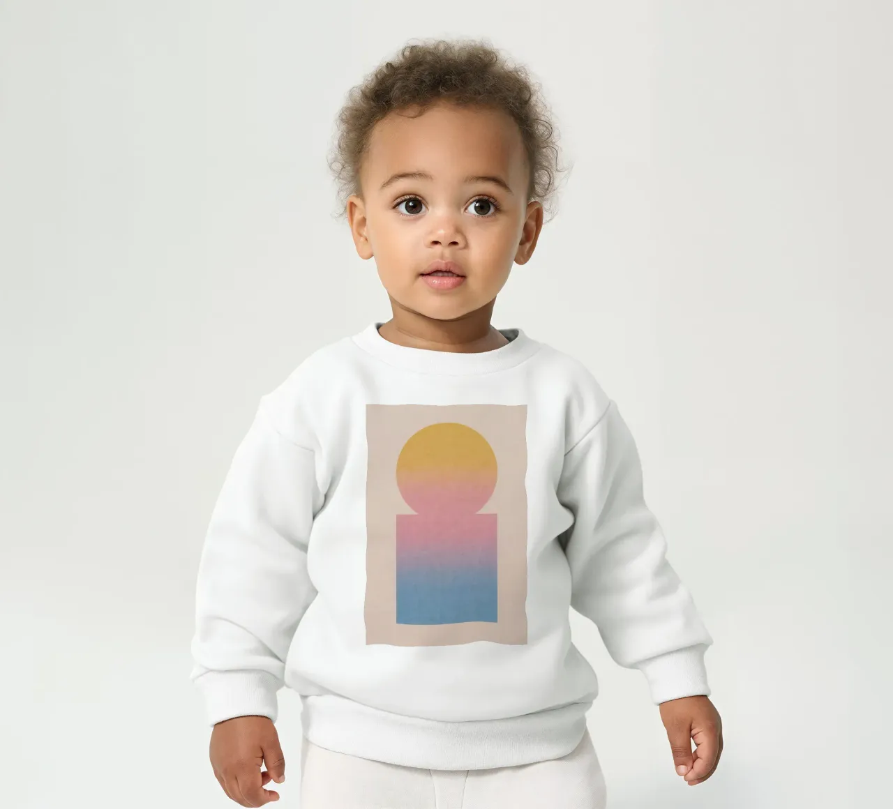 Kleurverloop totem baby sweatshirt van SMPLE