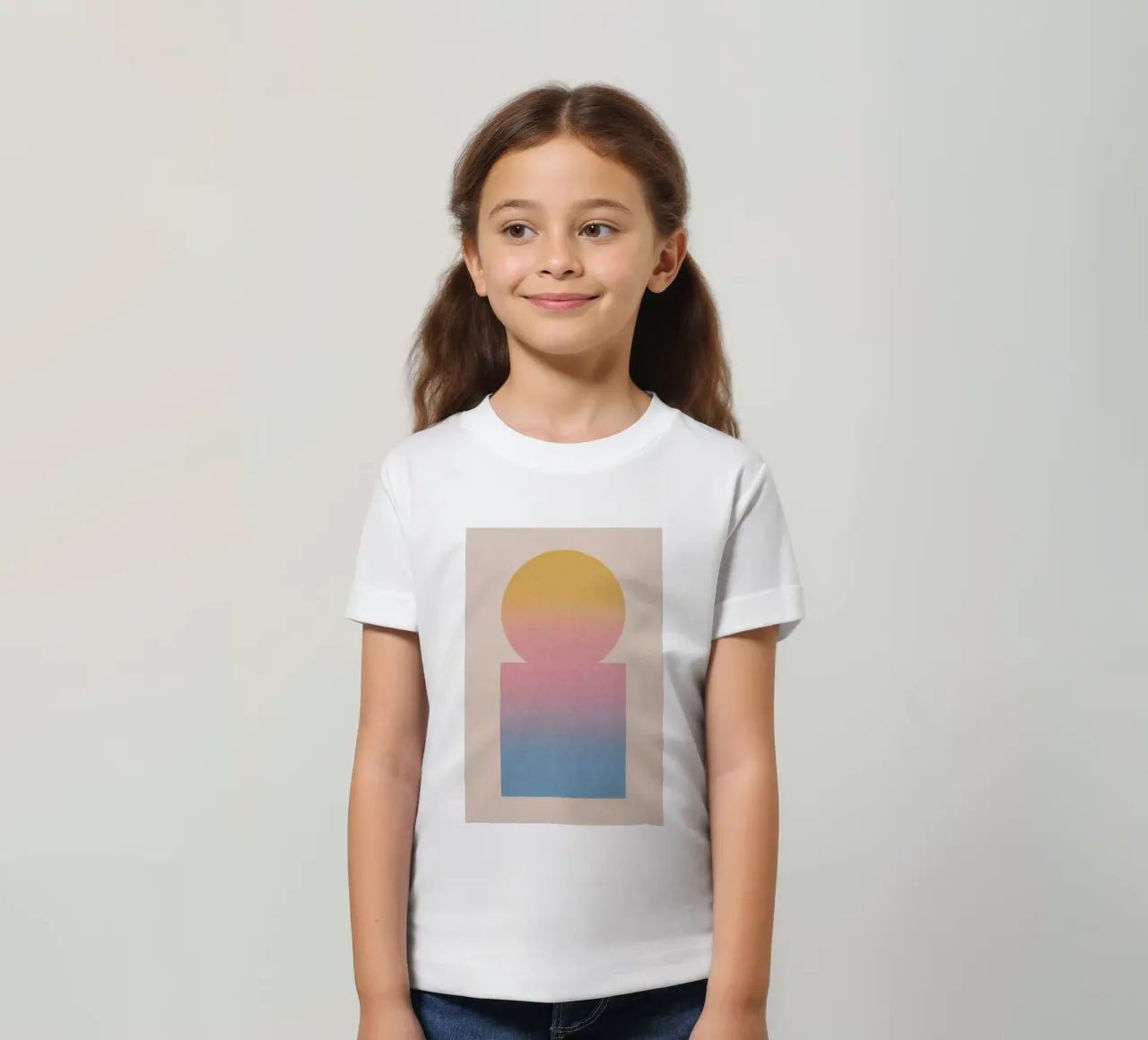 Totem gradiente t-shirt bambini da SMPLE