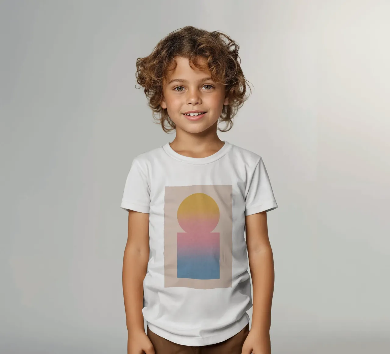 Totem gradiente t-shirt bambini da SMPLE