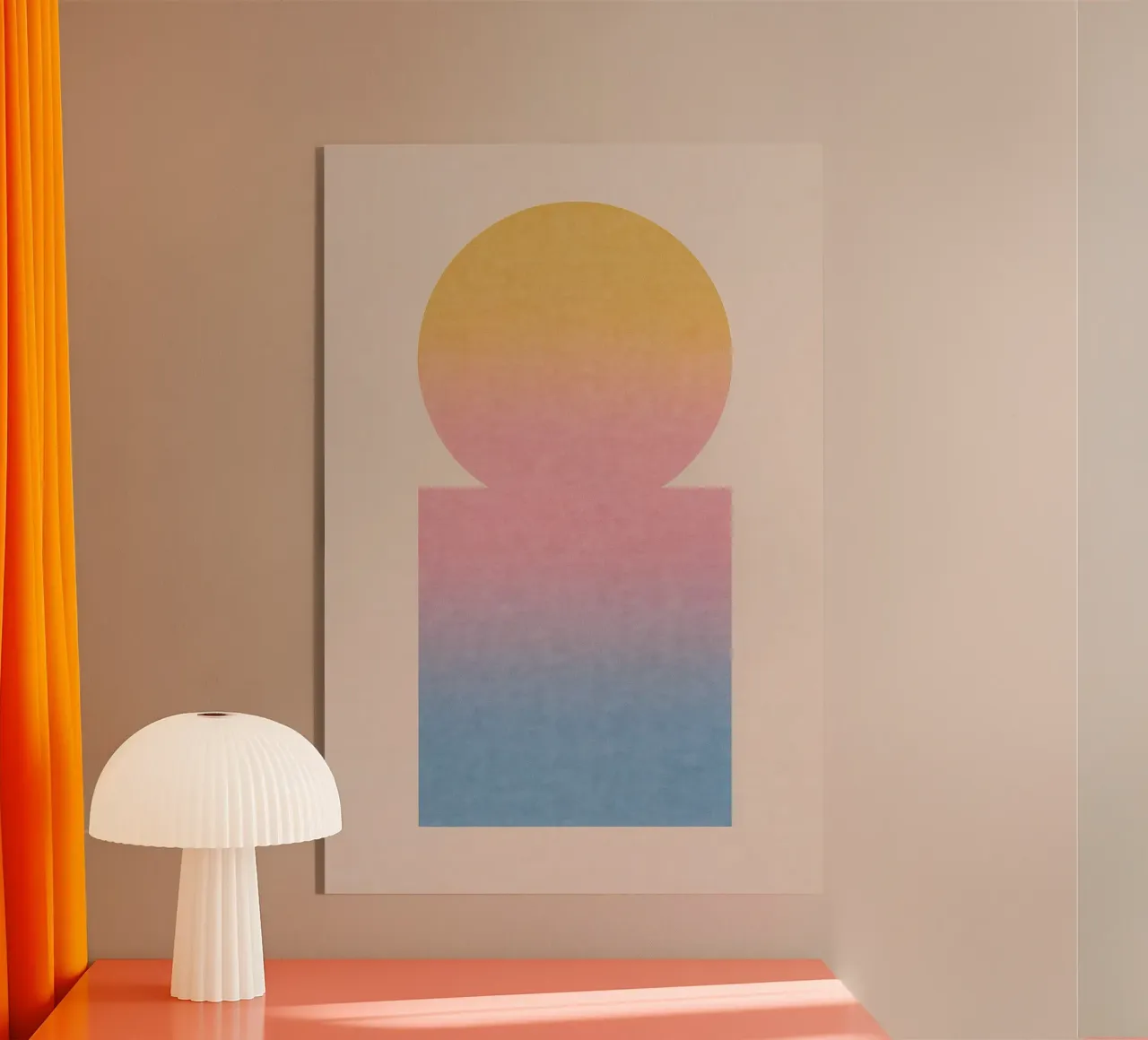 Totem gradiente plexiglass da SMPLE