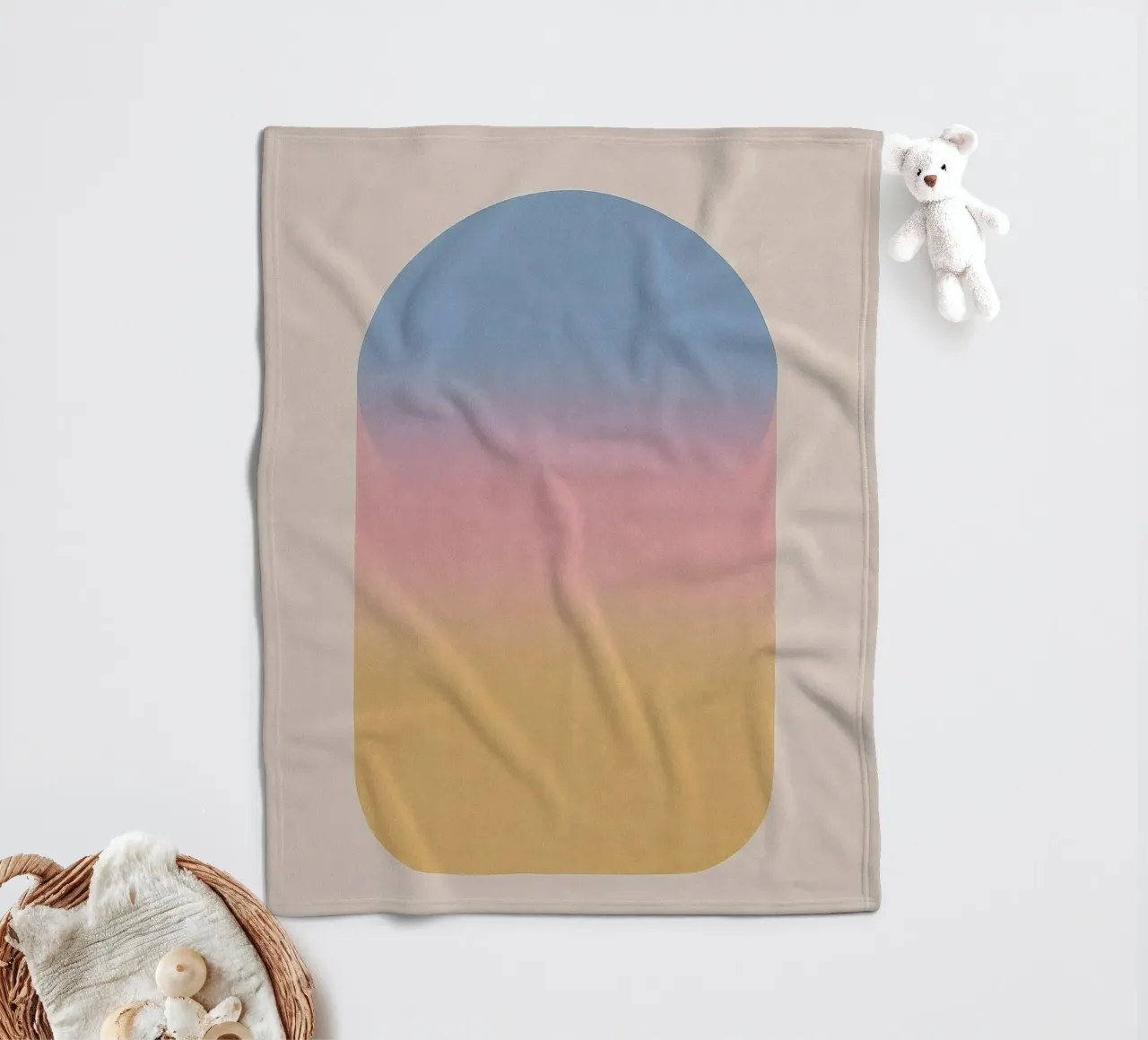 Gradiënt Gloed fleecedeken van SMPLE