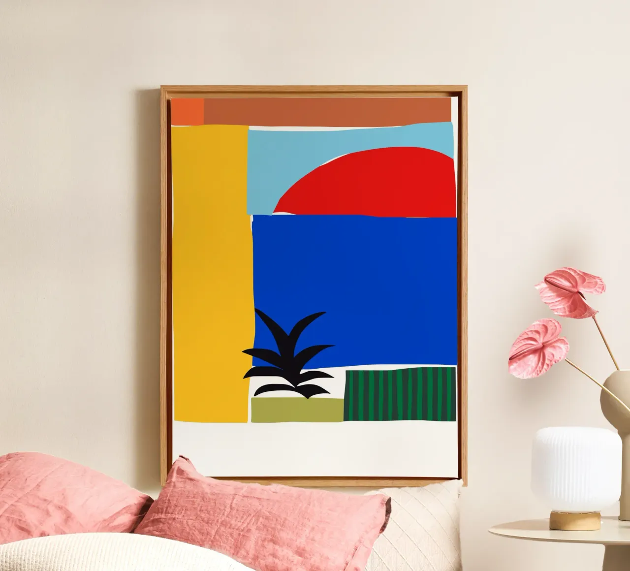 Abstract Horizon Leinwand von vintageshop