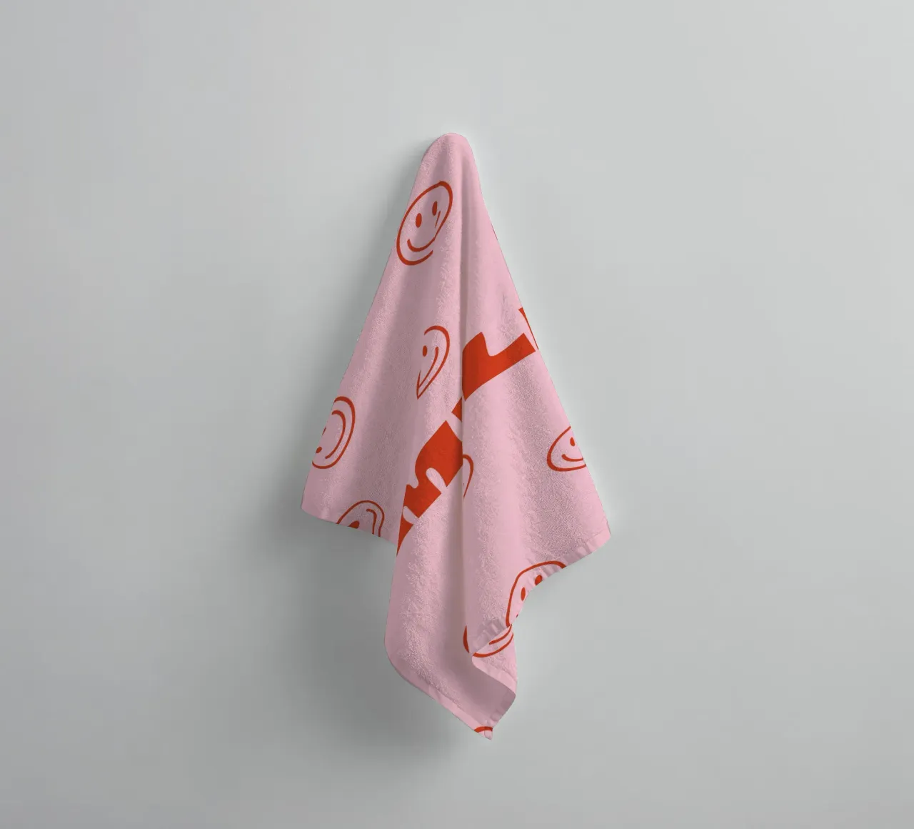 Happy smile towel by we line studio - art