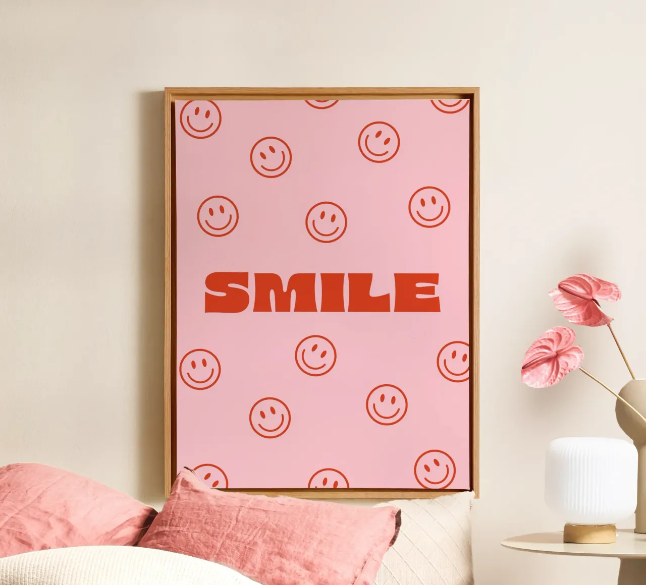 Happy smile canvas by we line studio - art