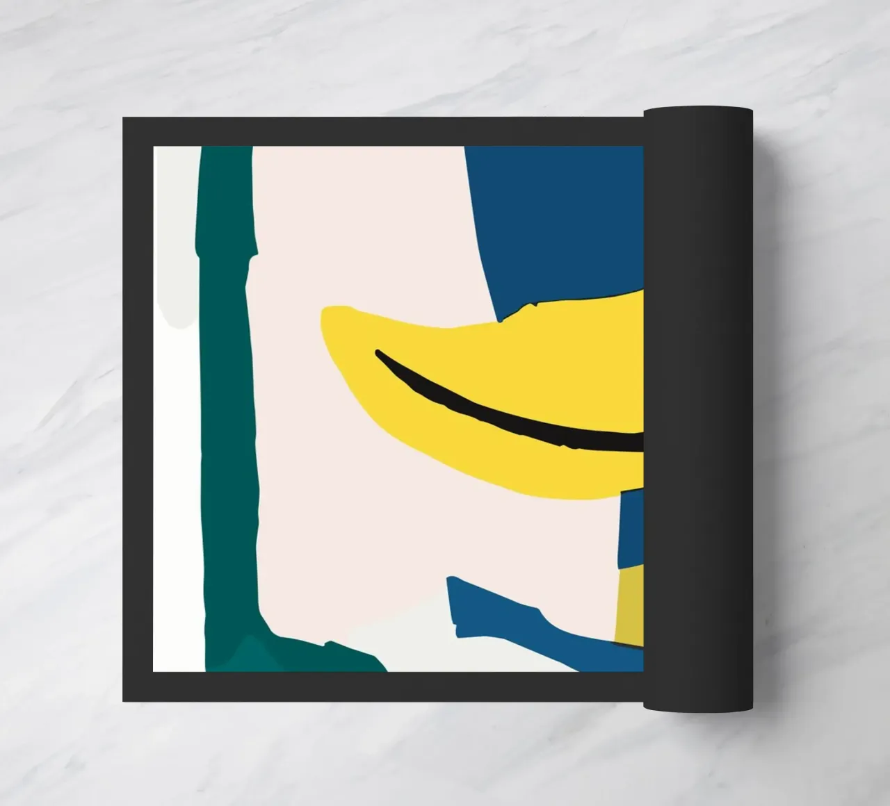 Banana Still Life Abstraction zerbino da vintageshop