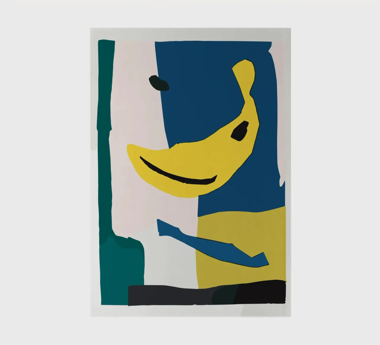 Banana Still Life Abstraction notebook by vintageshop