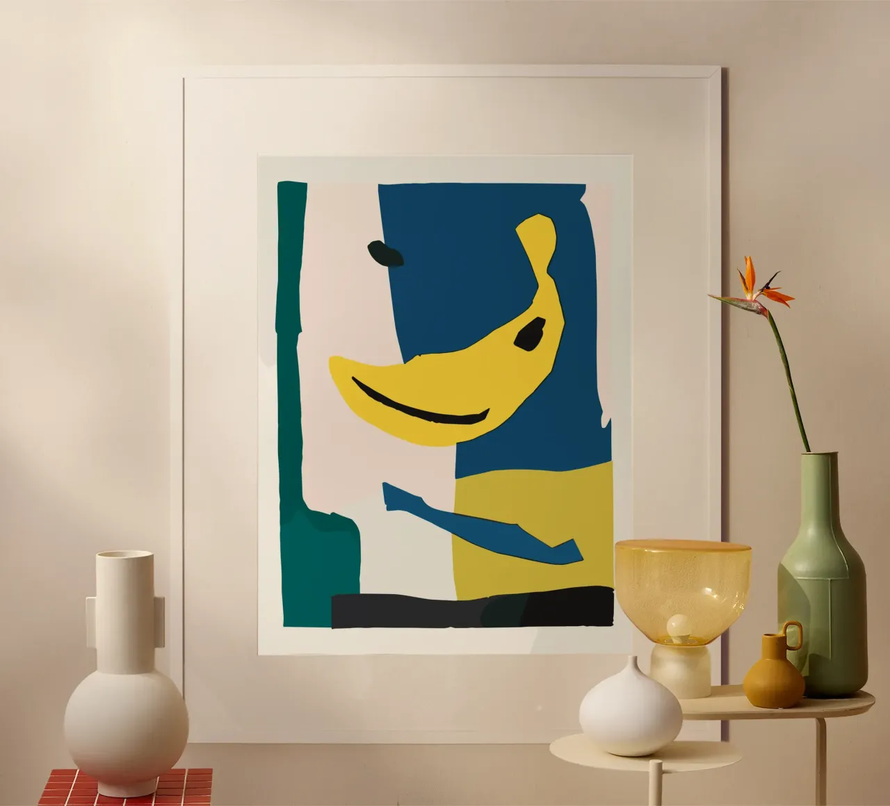 Banana Still Life Abstraction carta hahnemühle da vintageshop
