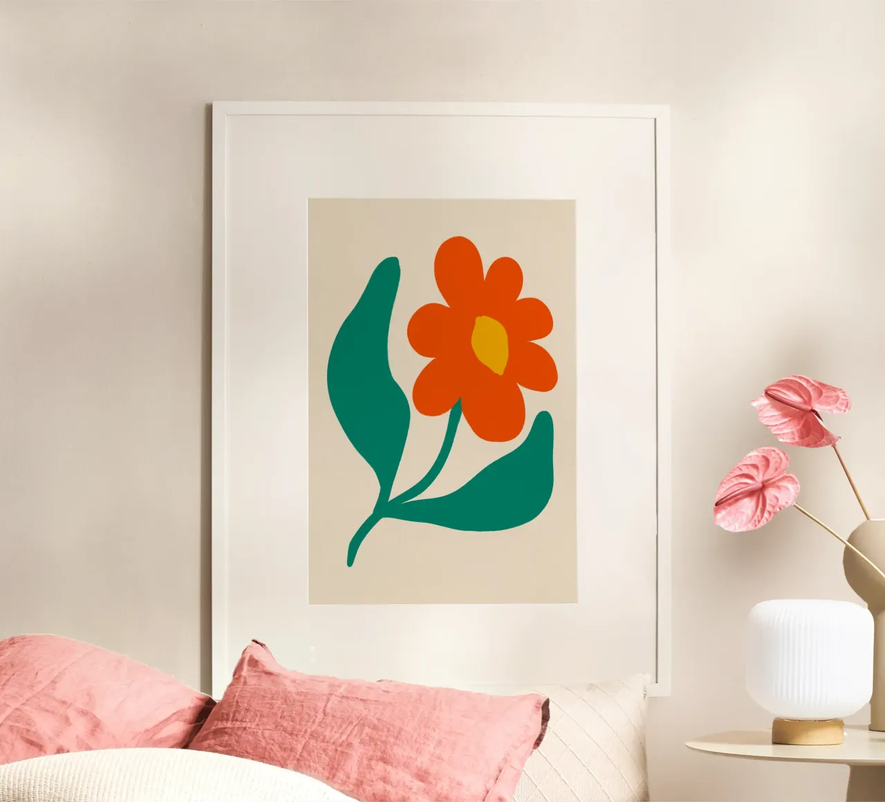 Modern abstract flower carta hahnemühle da Tida vom Weg