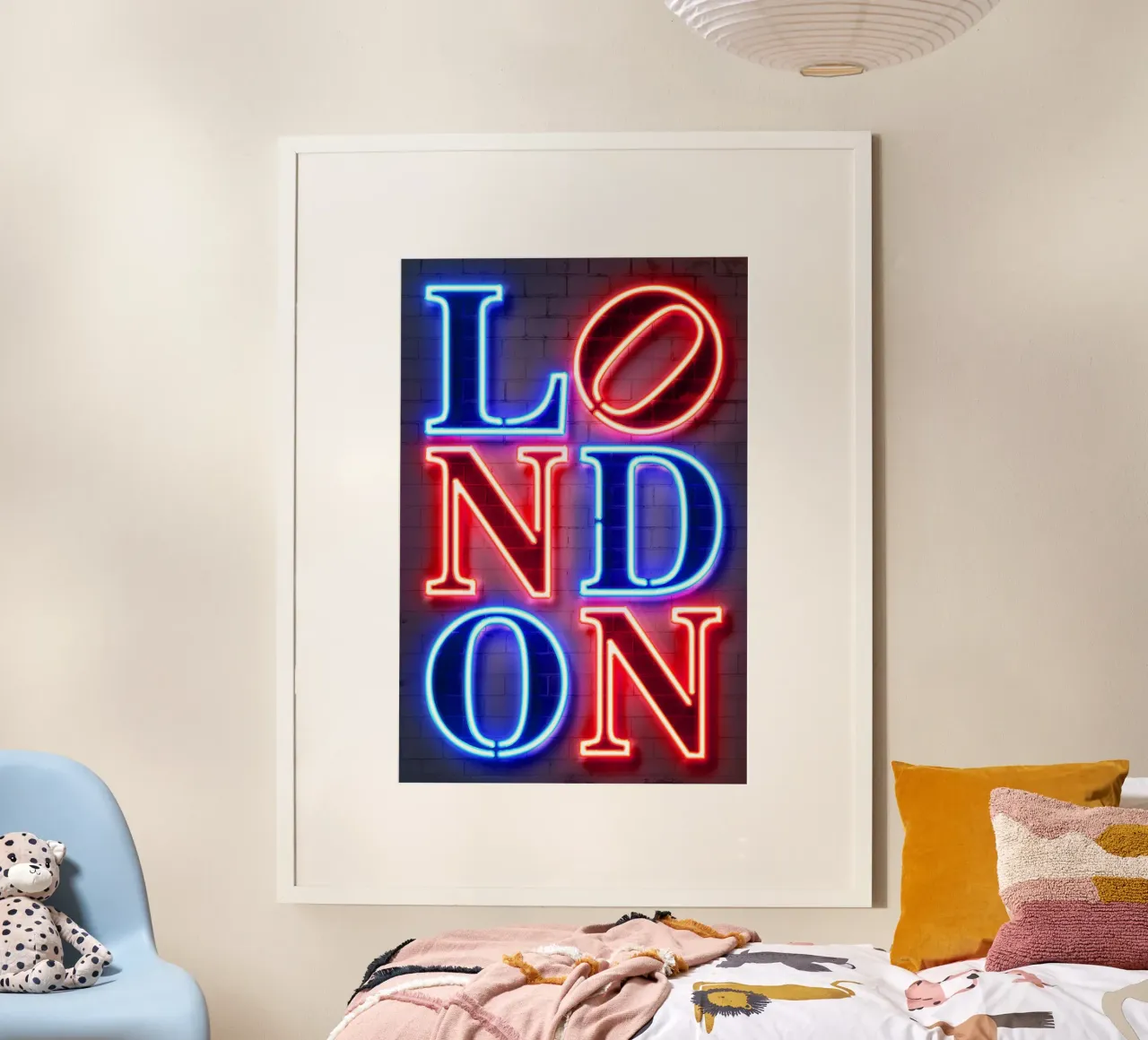 London poster con telaio in alluminio da Octavian