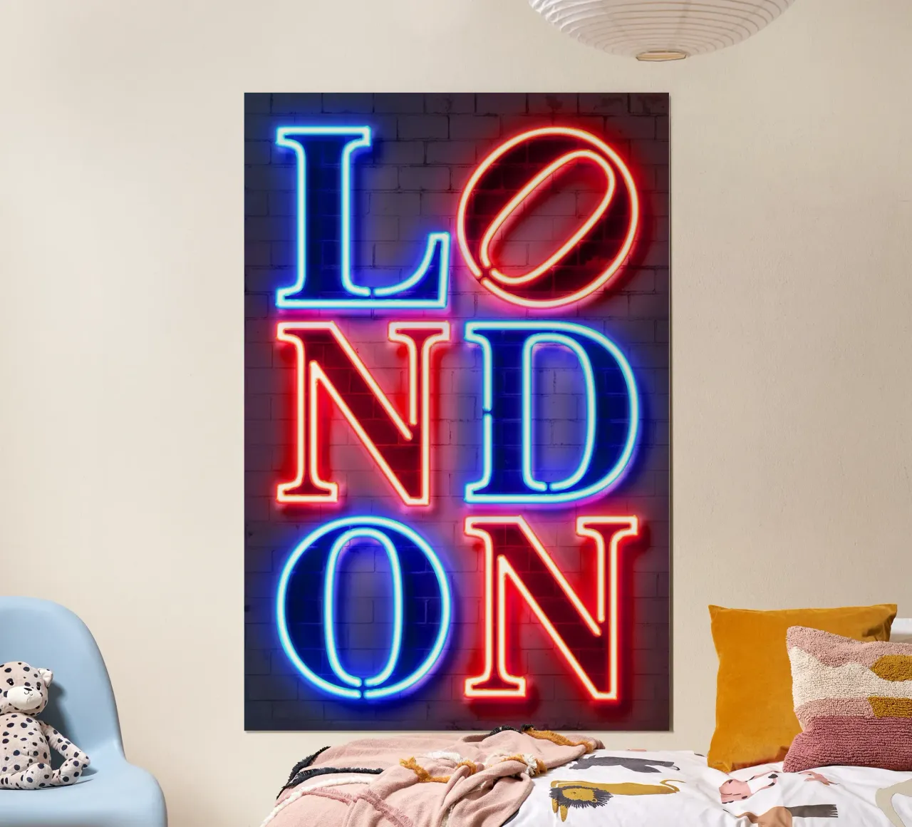 London poster con telaio in alluminio da Octavian