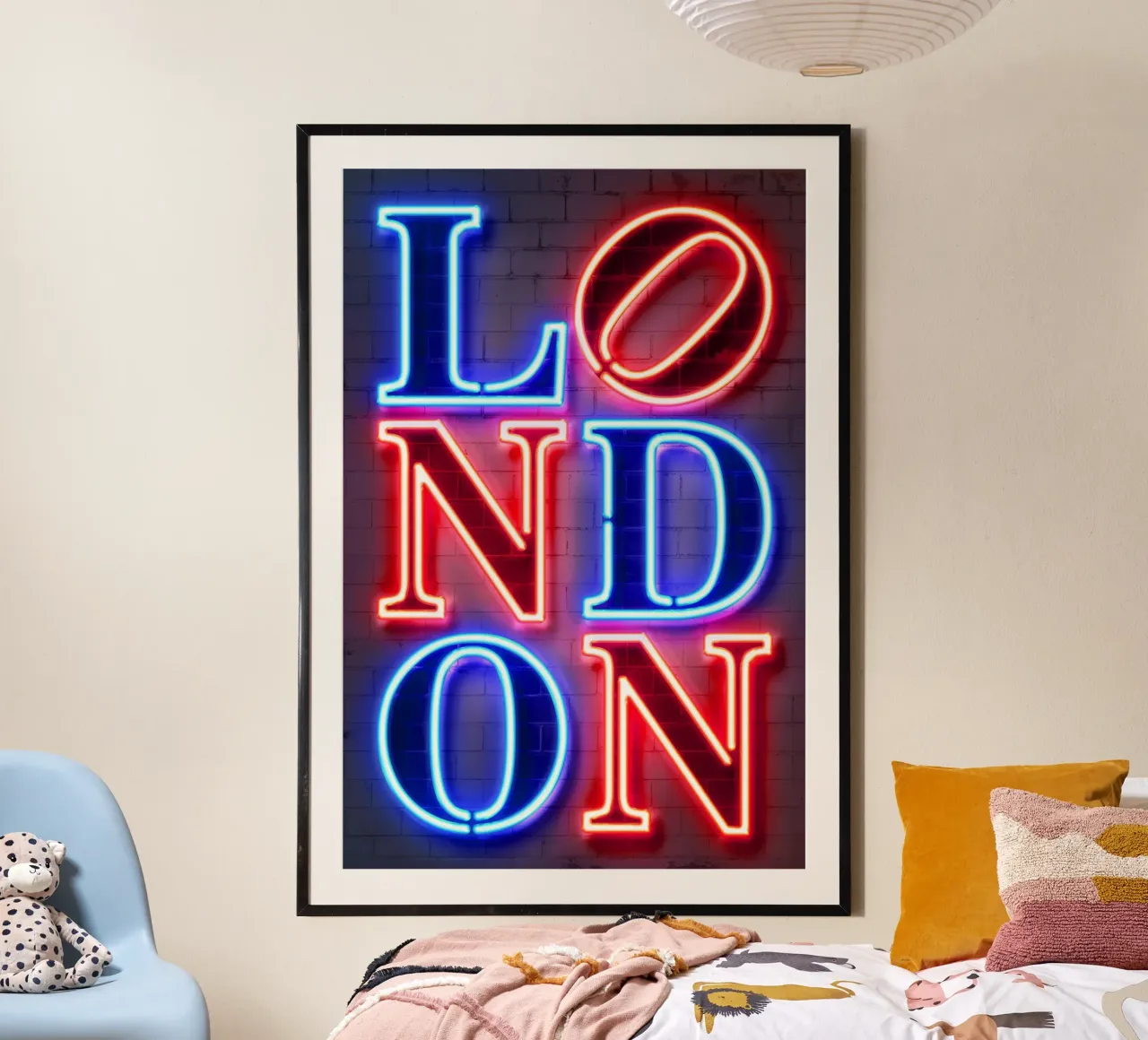London poster con telaio in alluminio da Octavian