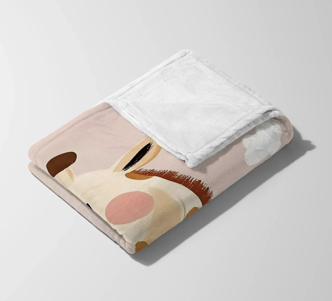 Cute Giraffe Poster, Nursery Print, Playroom Safari Prints fleece blanket by Little Lola