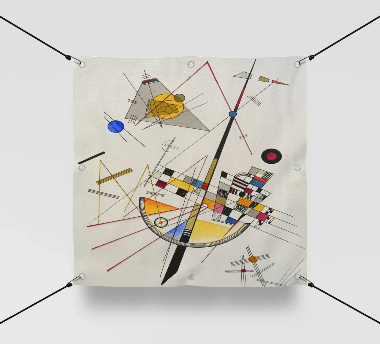 Wassily kandinsky Composizione telo in pvc da 50 masterpieces