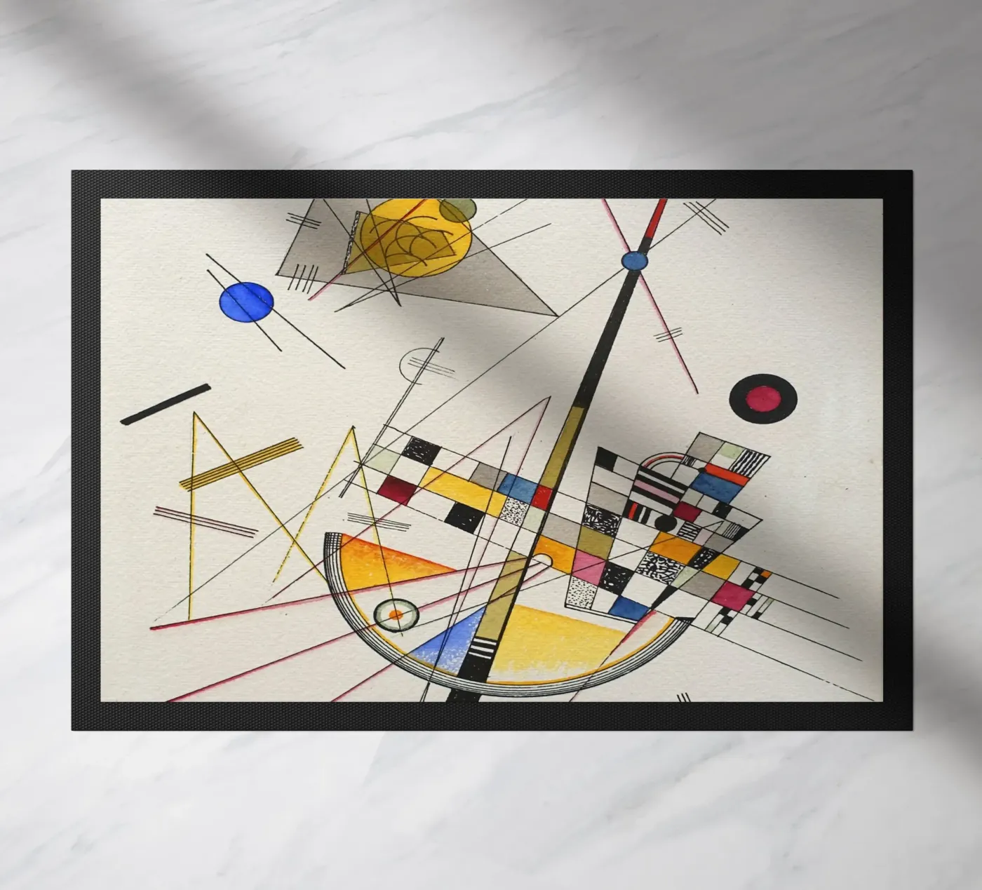 Wassily kandinsky Composition doormat by 100 masterpieces