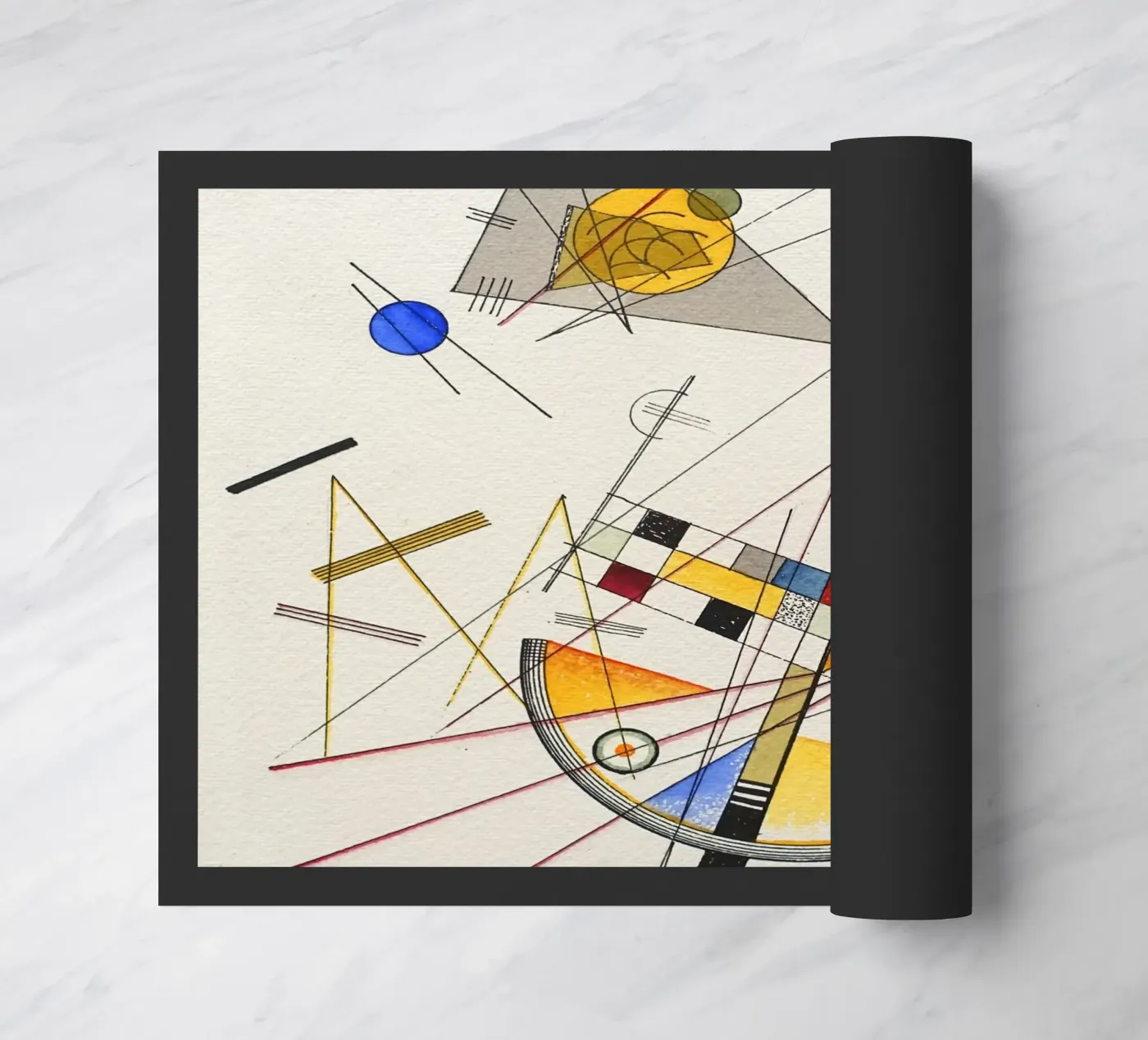 Wassily kandinsky Composition doormat by 100 masterpieces