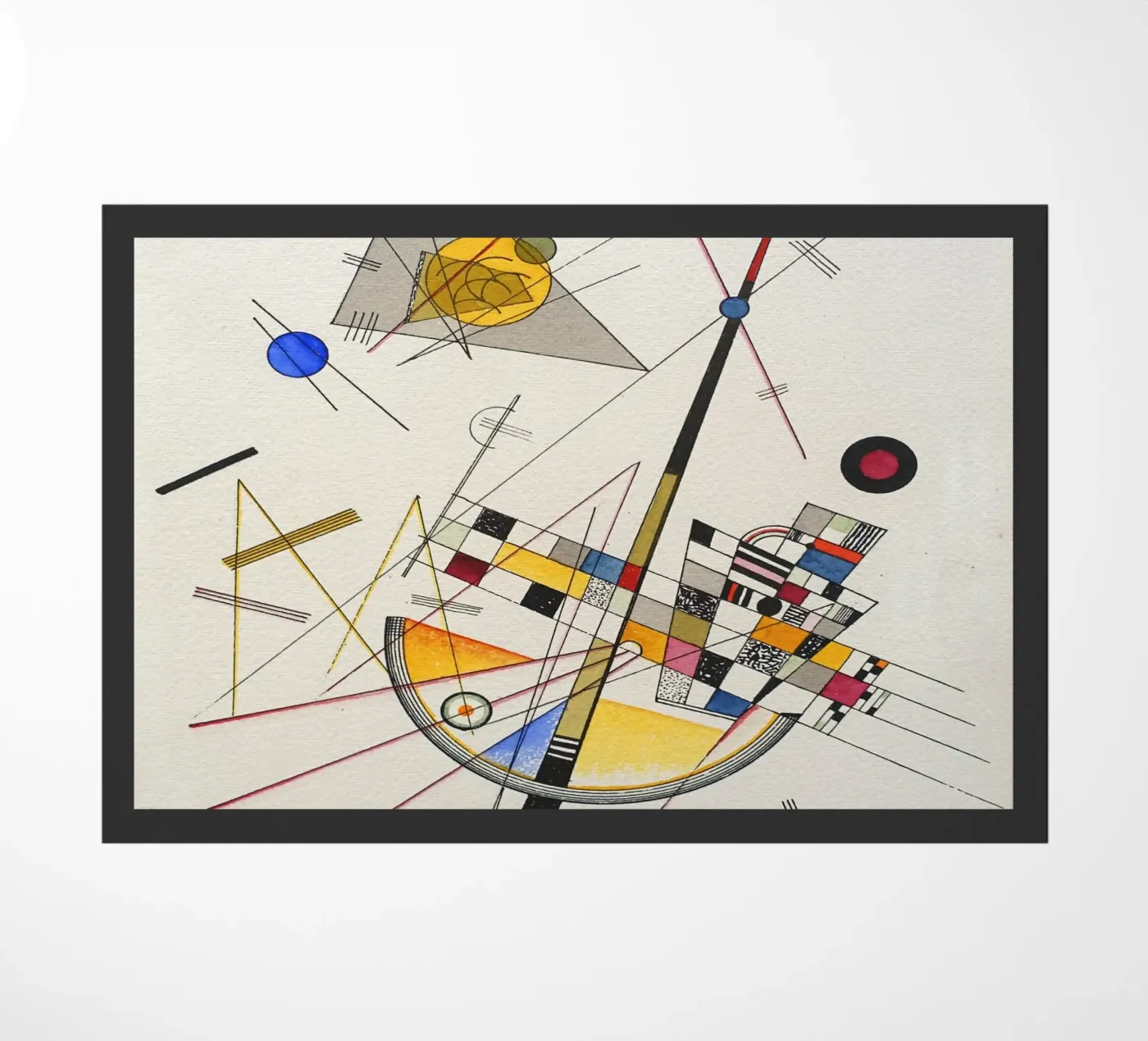 Wassily kandinsky Composition doormat by 100 masterpieces