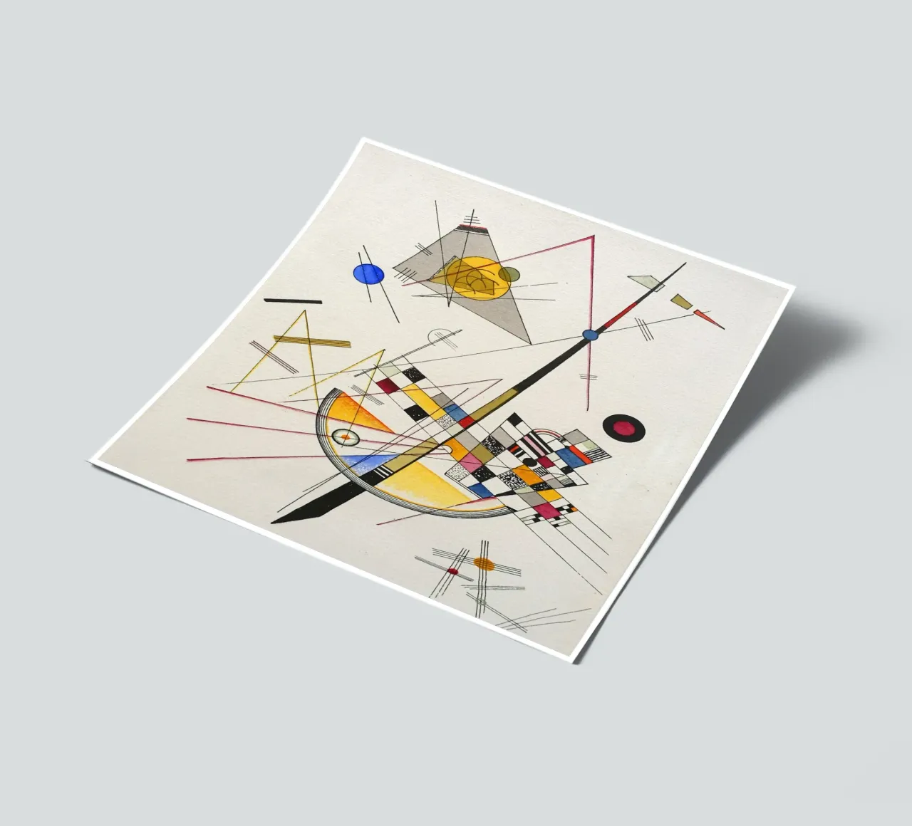Wassily kandinsky Composition sticker sheet by 50 masterpieces