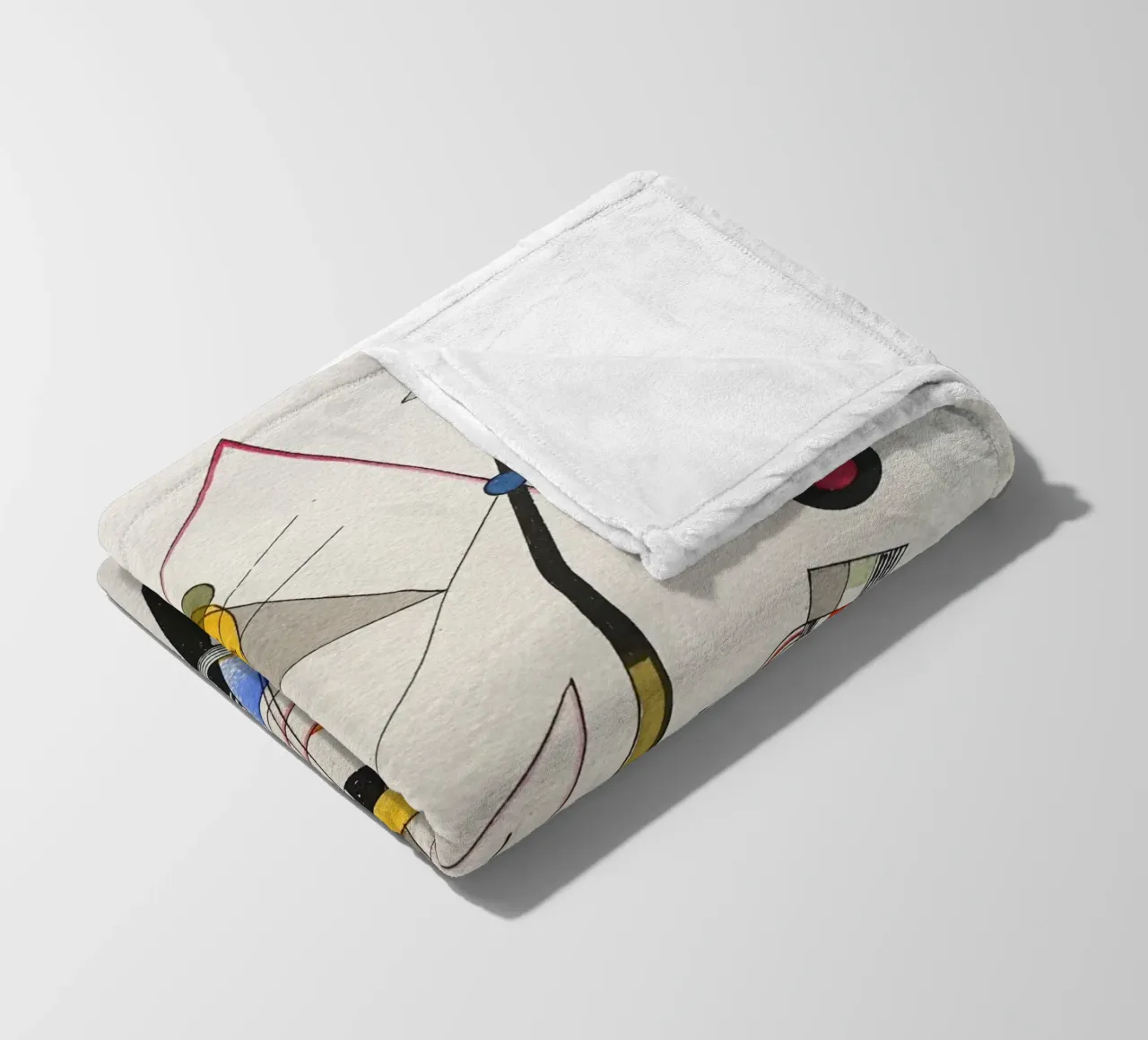 Wassily kandinsky Composizione coperta in pile da 50 masterpieces