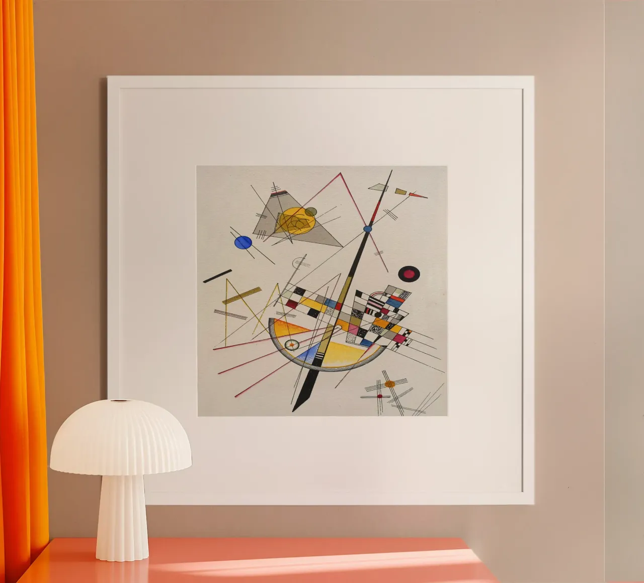 Wassily kandinsky Composizione poster da 50 masterpieces