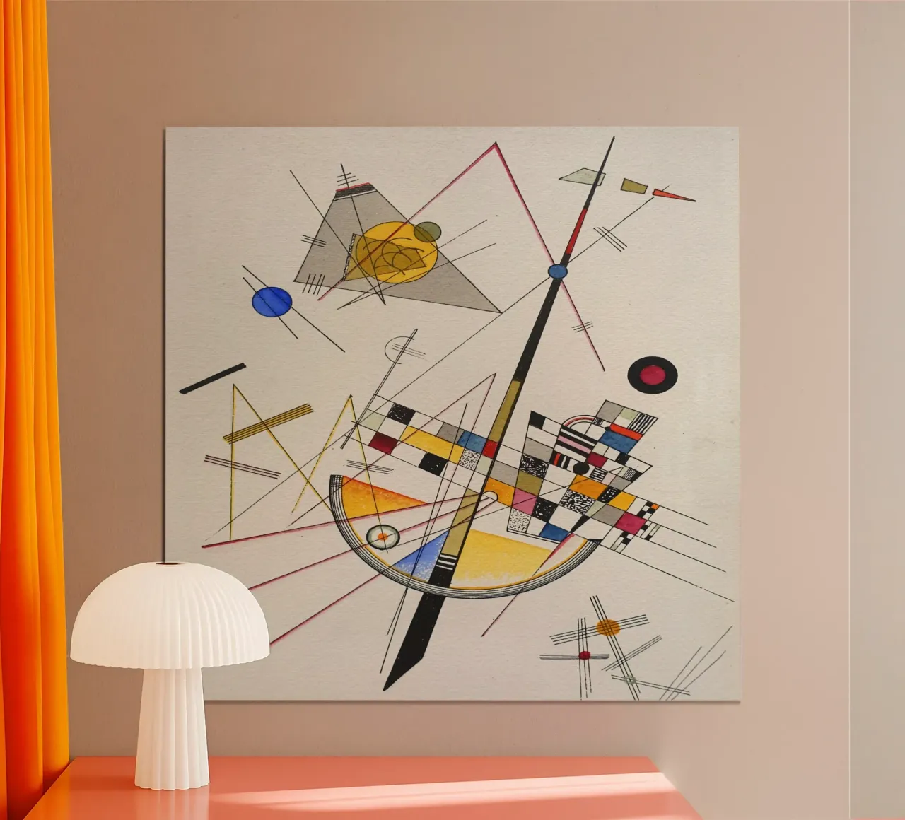 Wassily kandinsky Composizione poster da 50 masterpieces