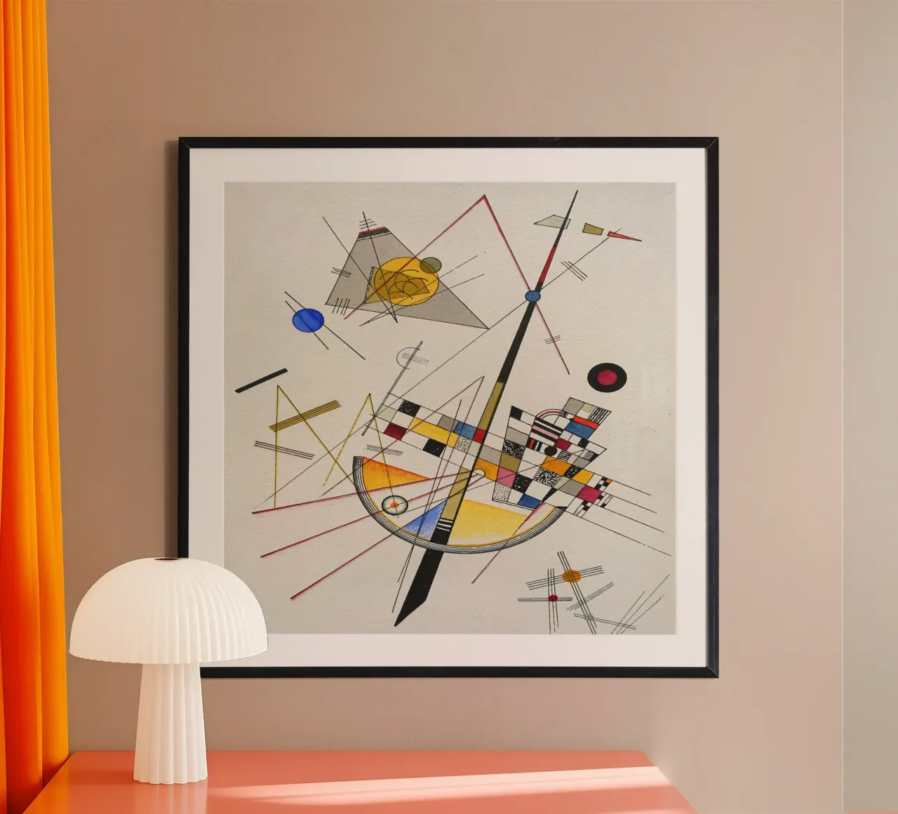 Wassily kandinsky Composizione poster da 50 masterpieces
