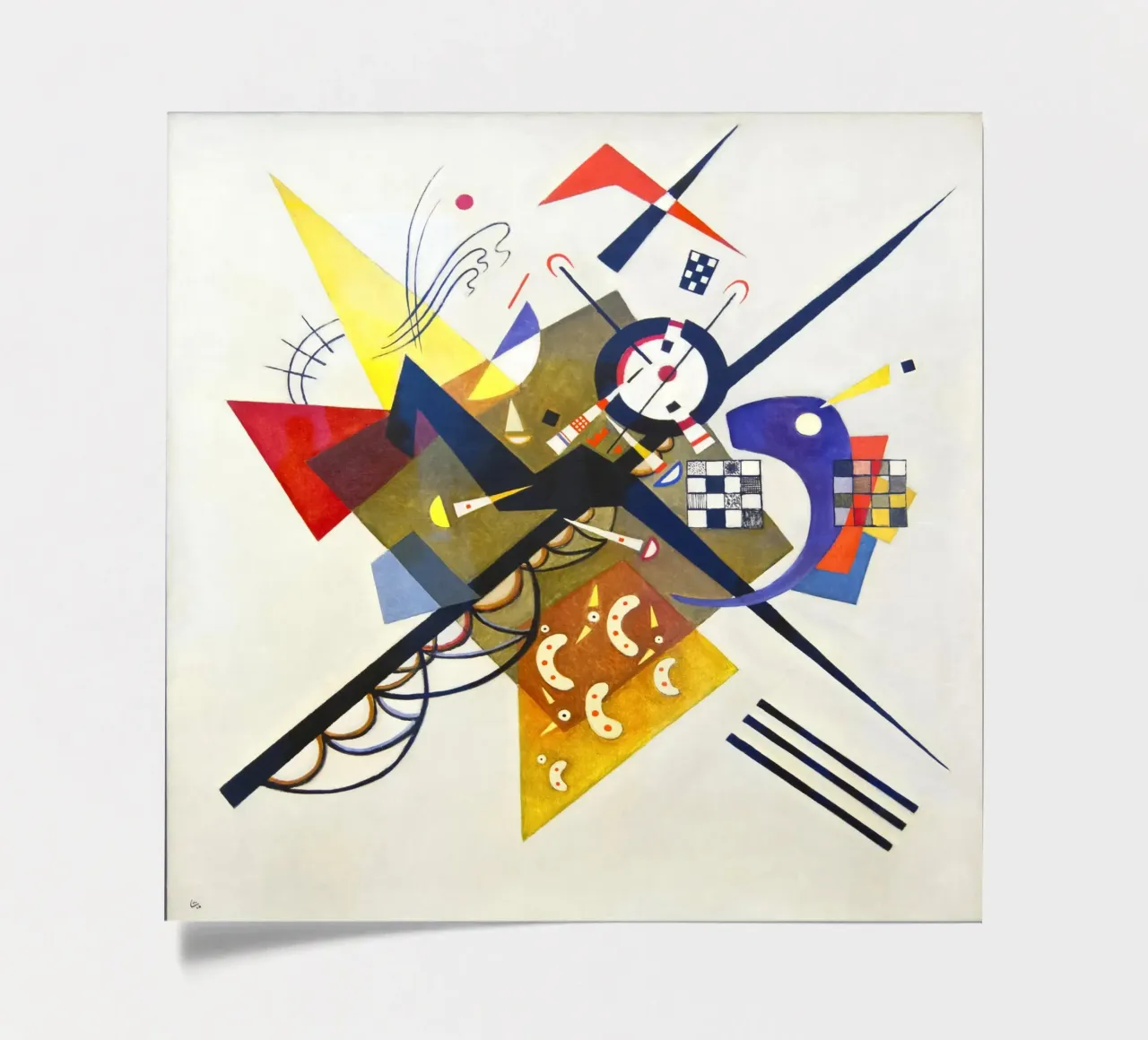 Wassily kandinsky Composition sticker sheet by 50 masterpieces