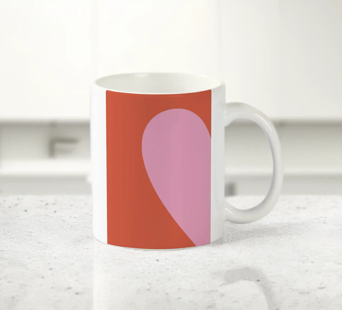 Left half ceramic mug by we line studio - art