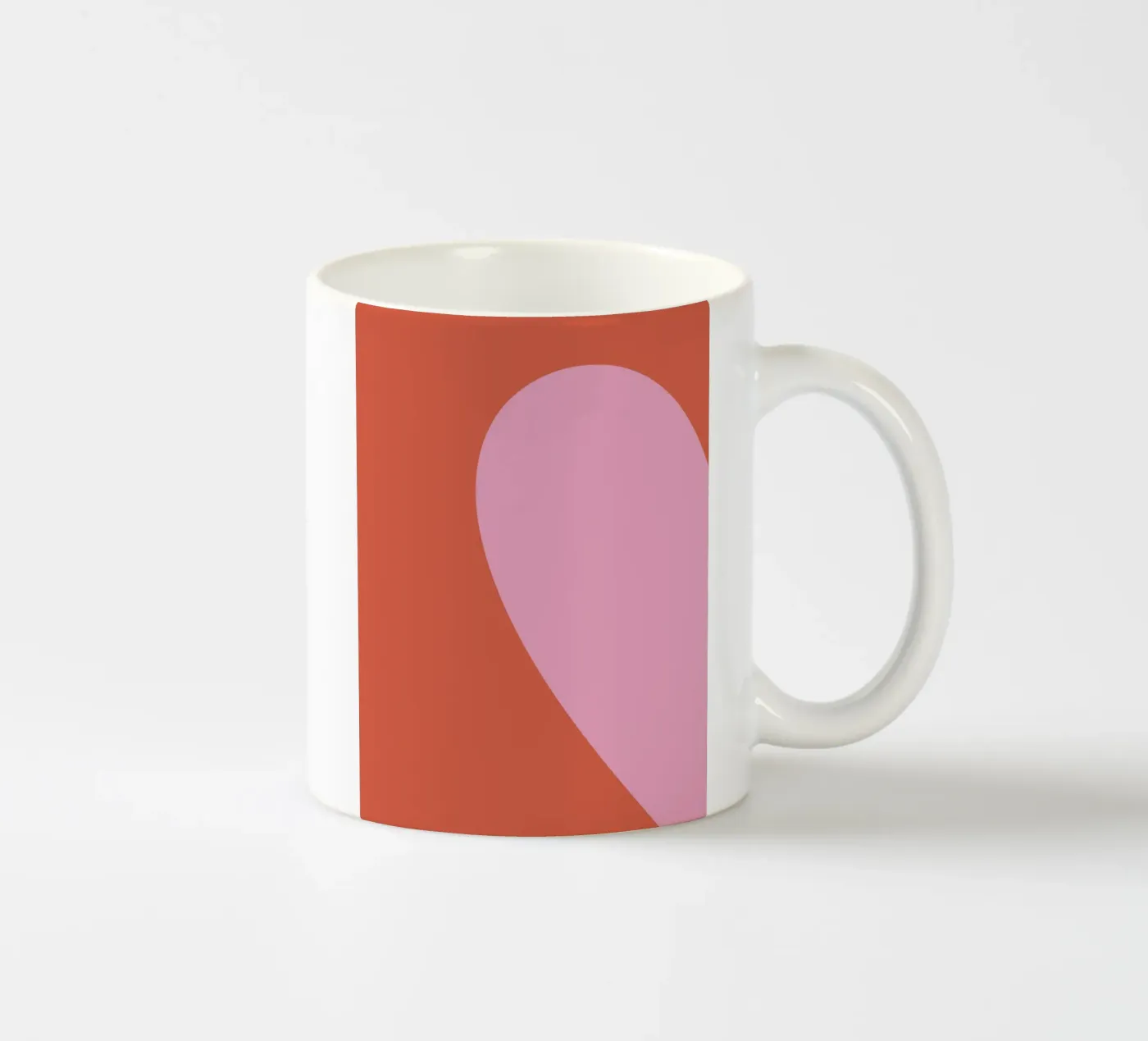 Left half ceramic mug by we line studio - art