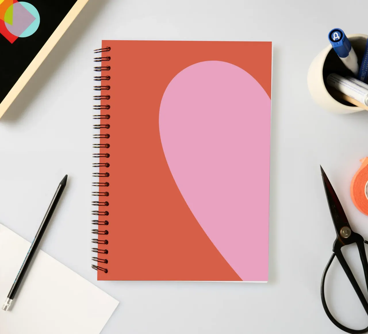 Left half spiral notebook by we line studio - art