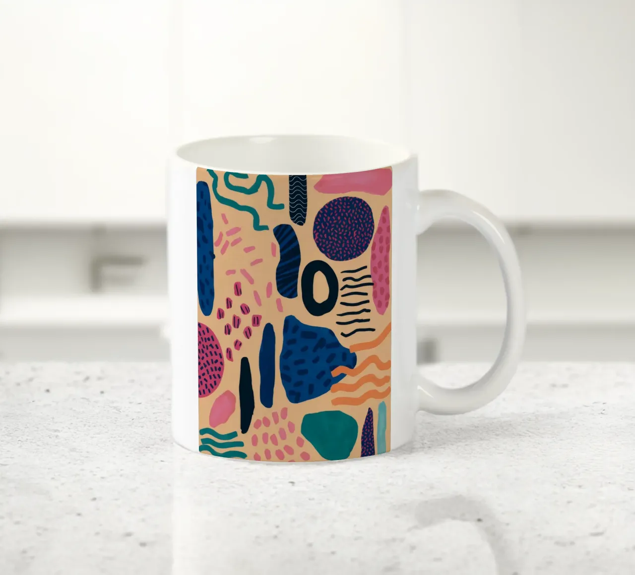 Abstract Pattern Play ceramic mug by Haven Mirage