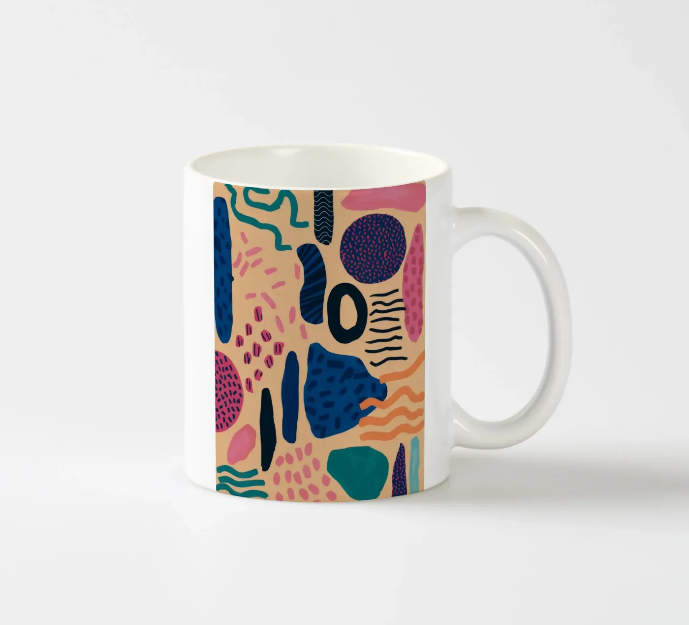 Abstract Pattern Play ceramic mug by Haven Mirage