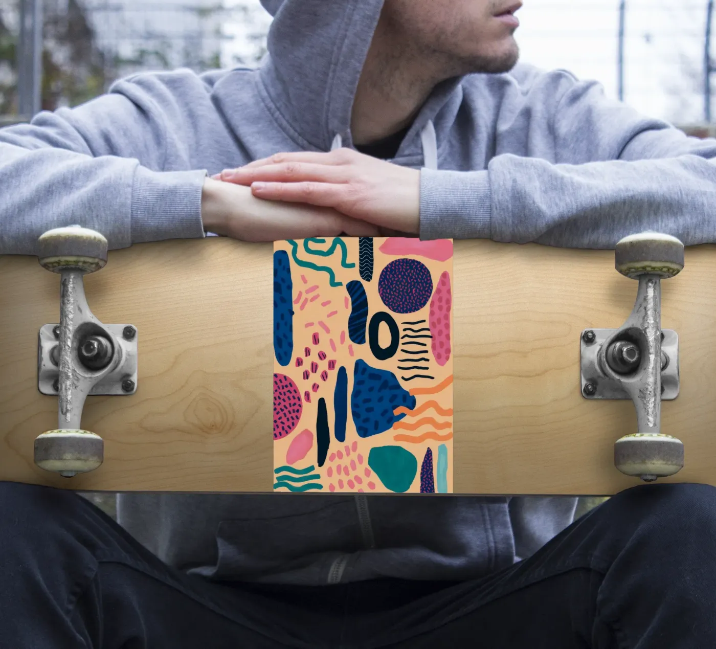 Abstract patroonenspel sticker van Haven Mirage