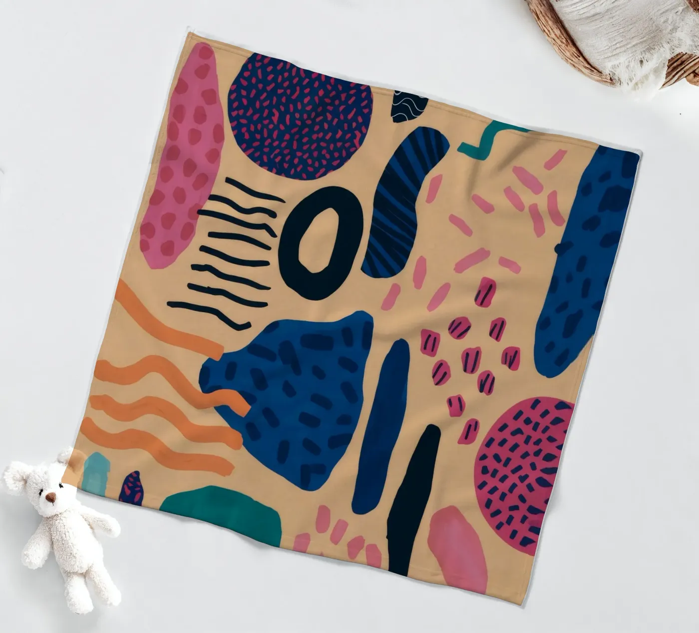 Abstract patroonenspel fleecedeken van Haven Mirage