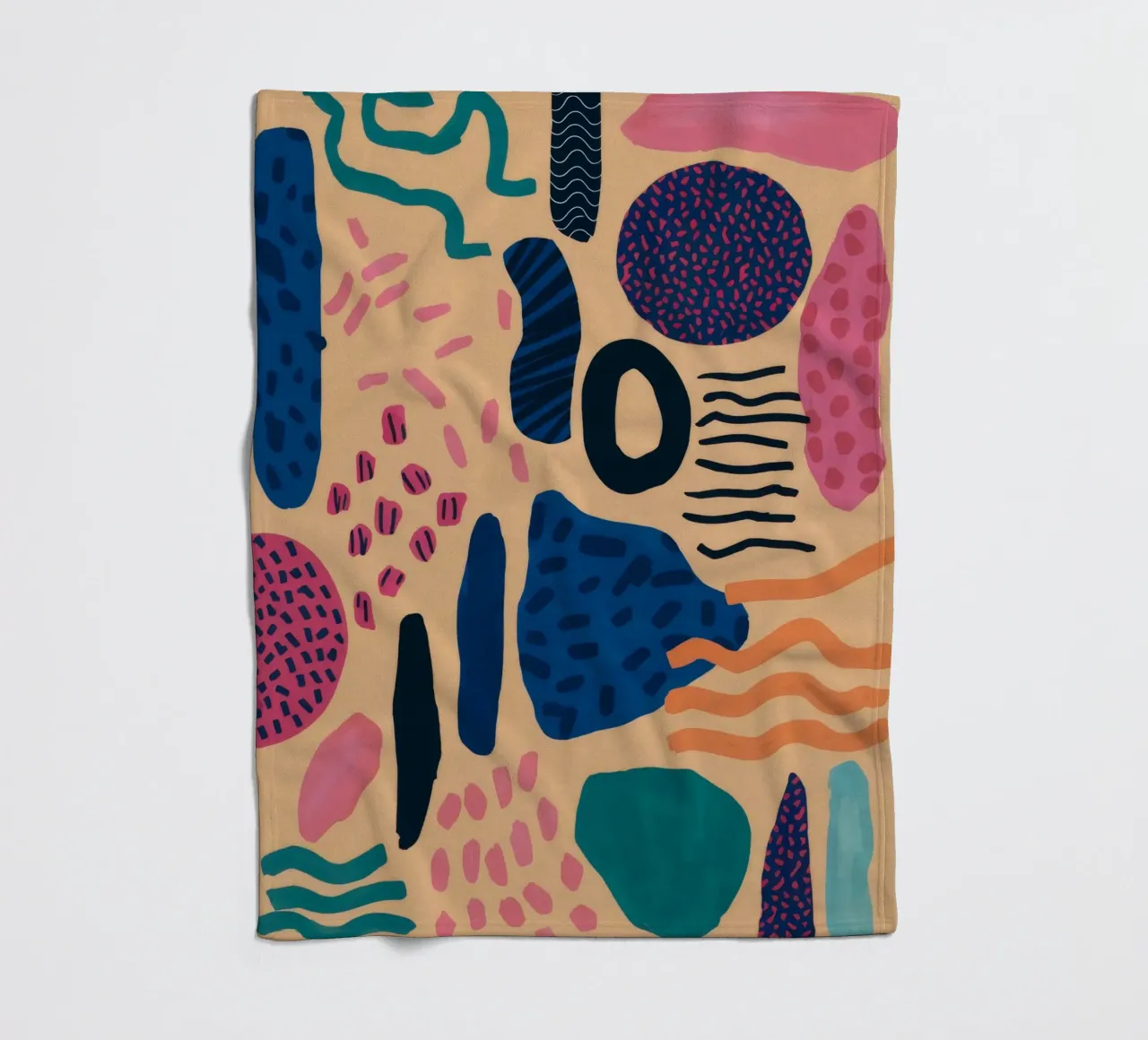 Abstract patroonenspel fleecedeken van Haven Mirage