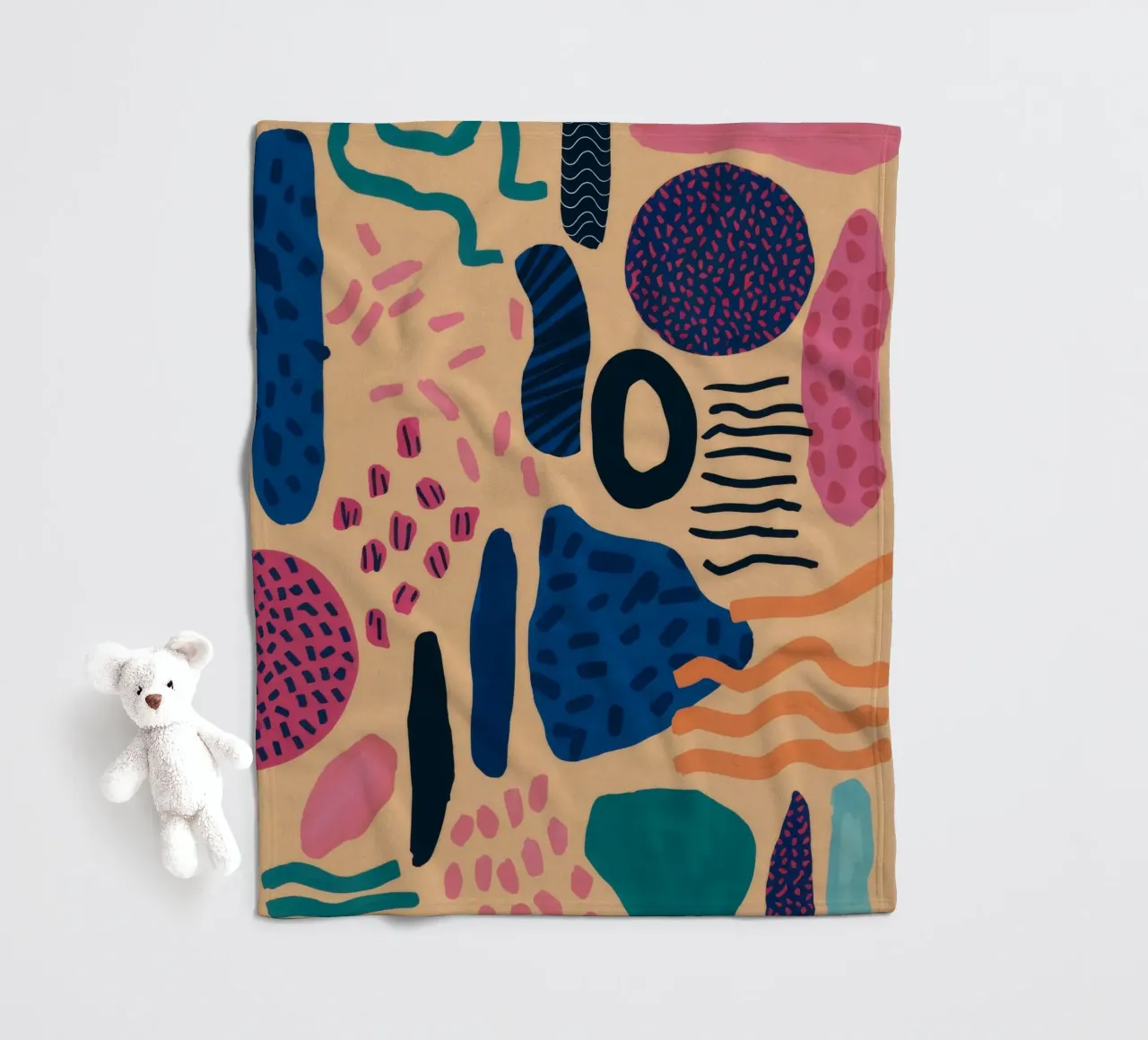 Abstract patroonenspel fleecedeken van Haven Mirage