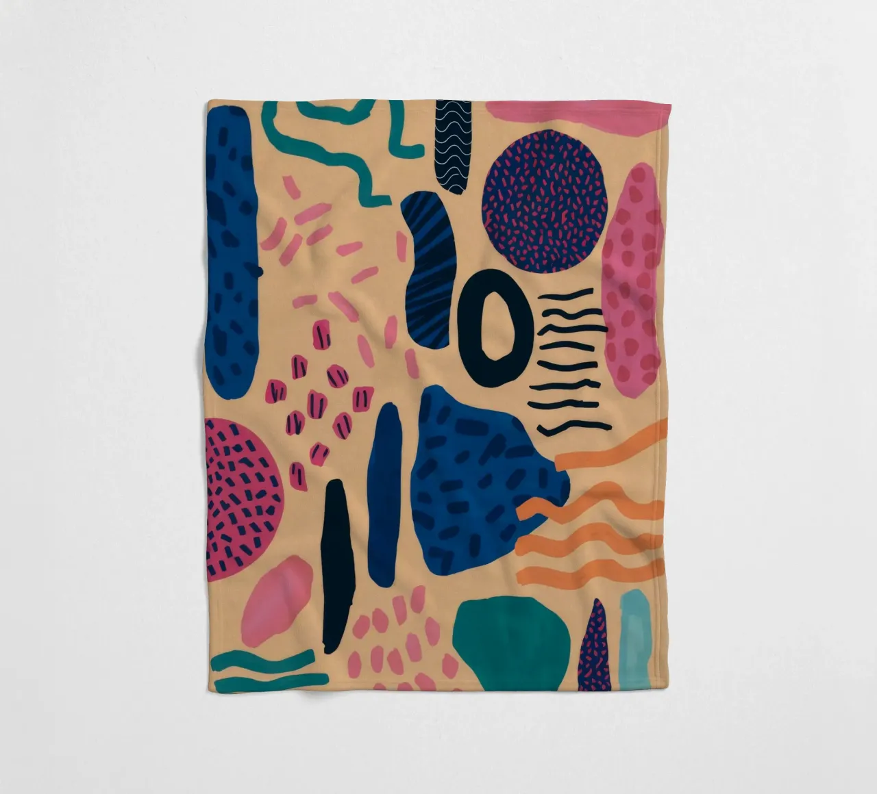 Abstract patroonenspel fleecedeken van Haven Mirage