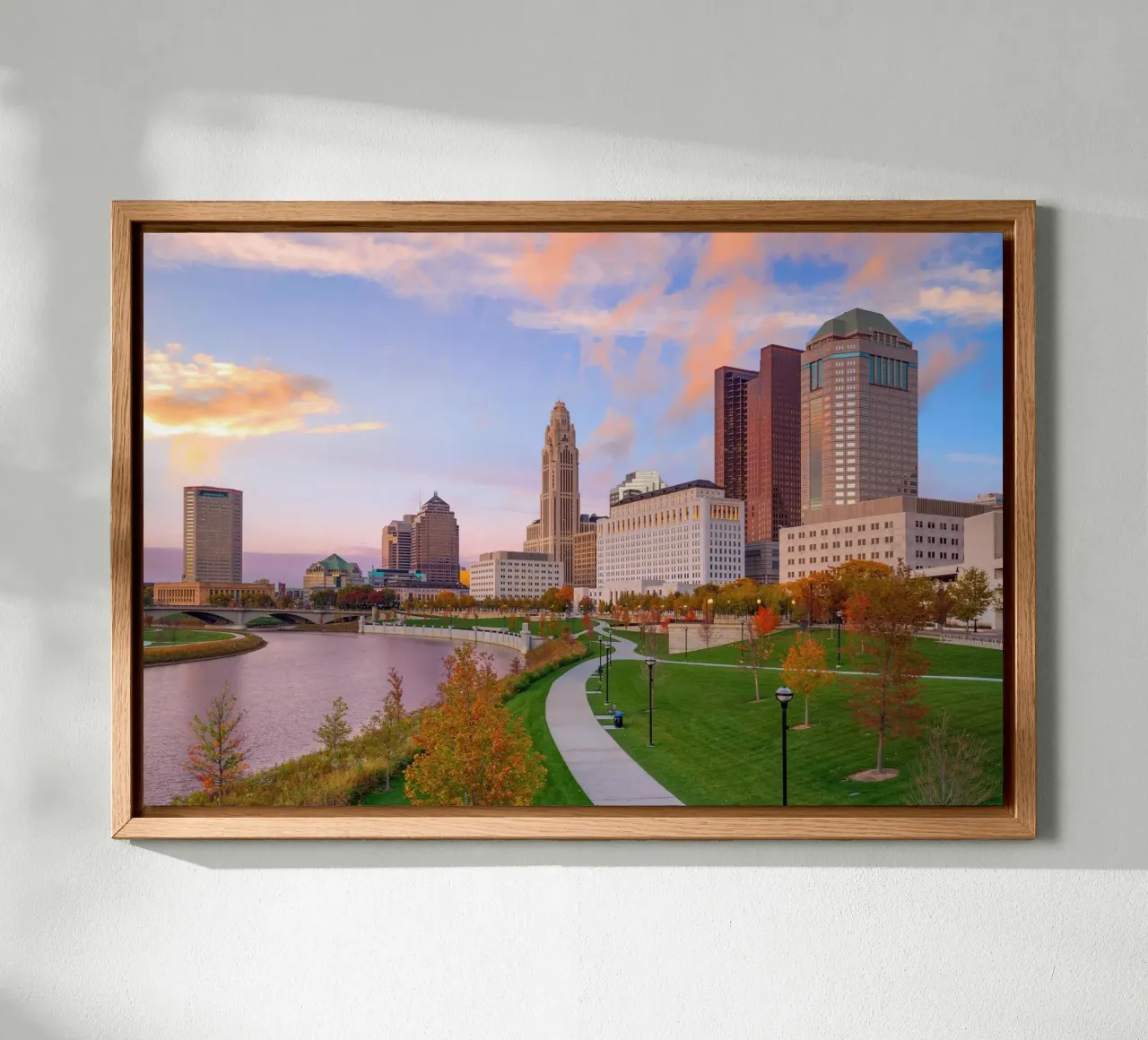 Columbus, VS canvas met Baklijst van PhotoVibe Decor