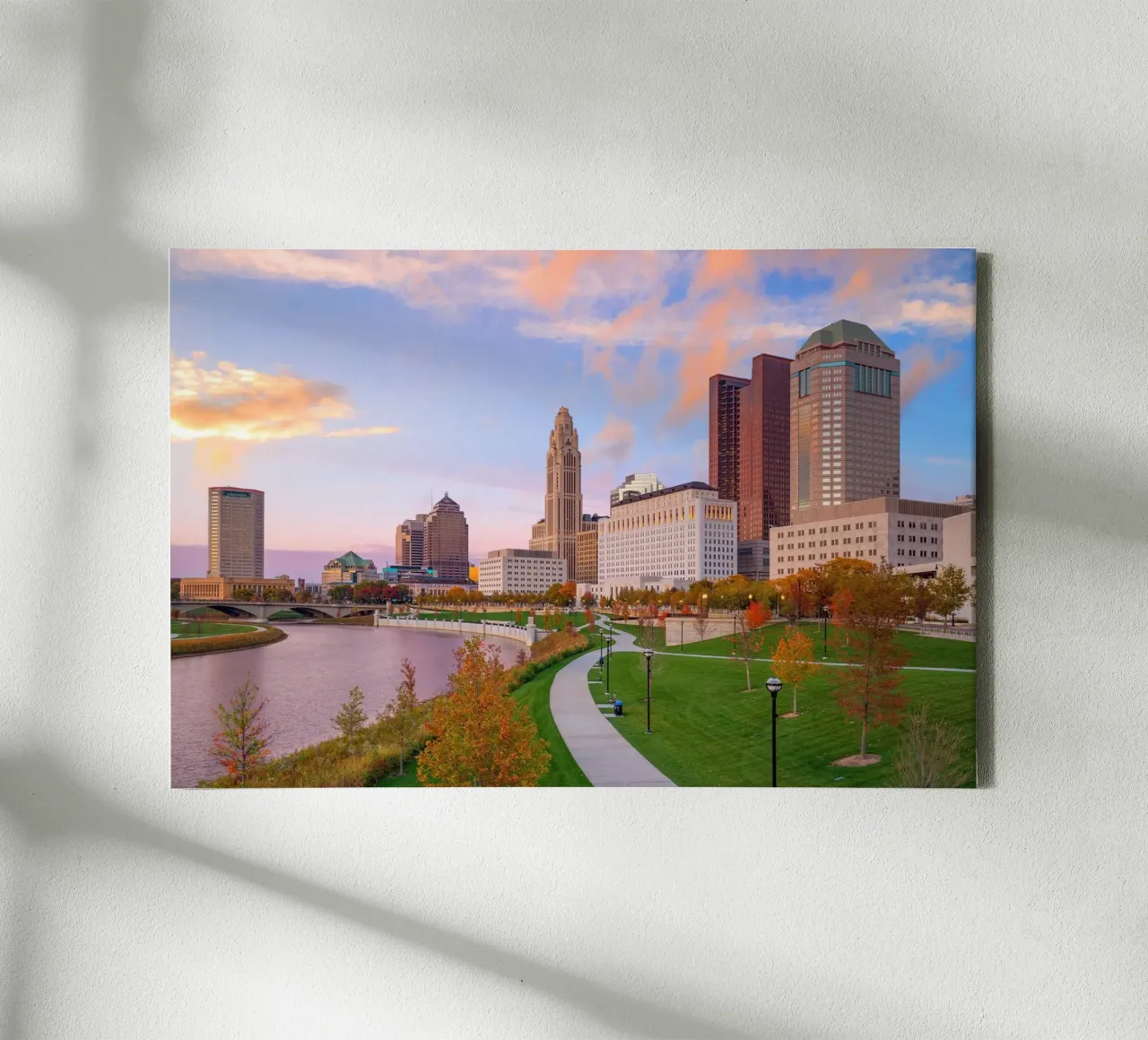 Columbus, VS canvas met Baklijst van PhotoVibe Decor