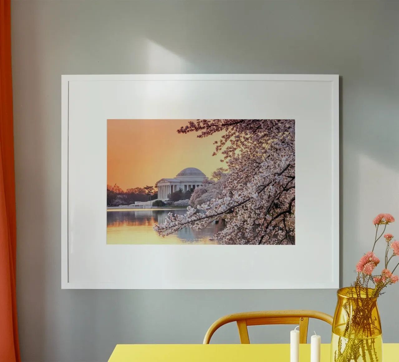 Washington DC, USA poster con telaio in plastica da PhotoVibe Decor