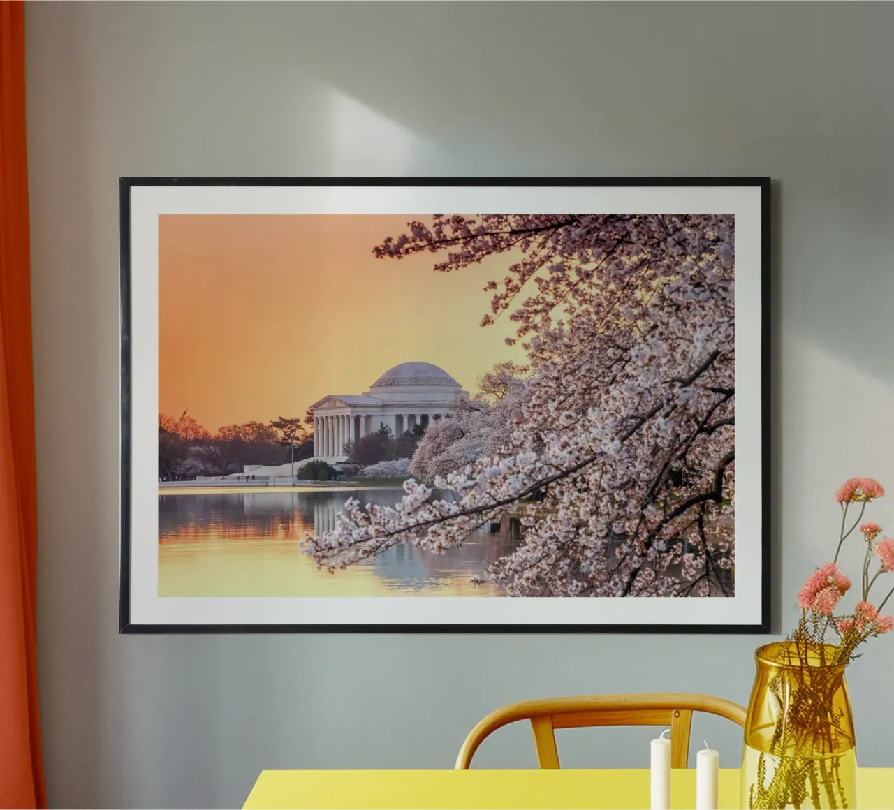 Washington DC, USA poster con telaio in plastica da PhotoVibe Decor