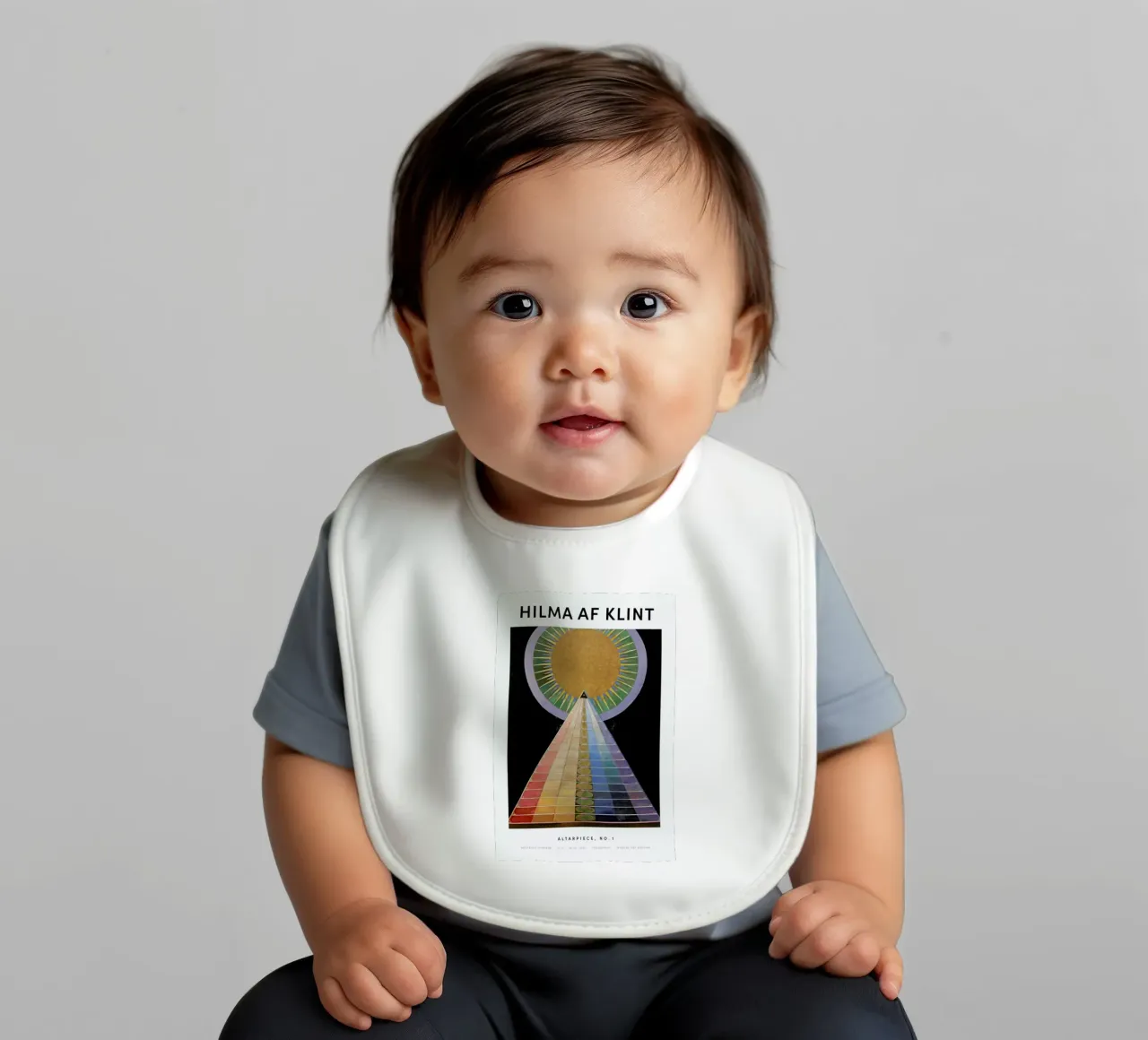 Hilma af Klint - Altarpiece, No. 1 II baby bib by Vintage by JUNIQE