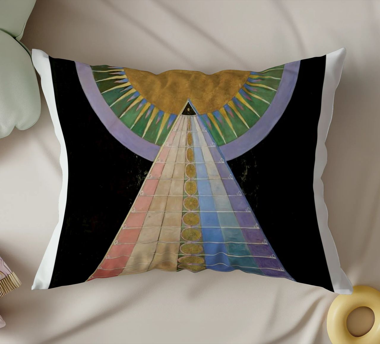 Hilma af Klint - Altarpiece, No. 1 II cuscino da Vintage by JUNIQE