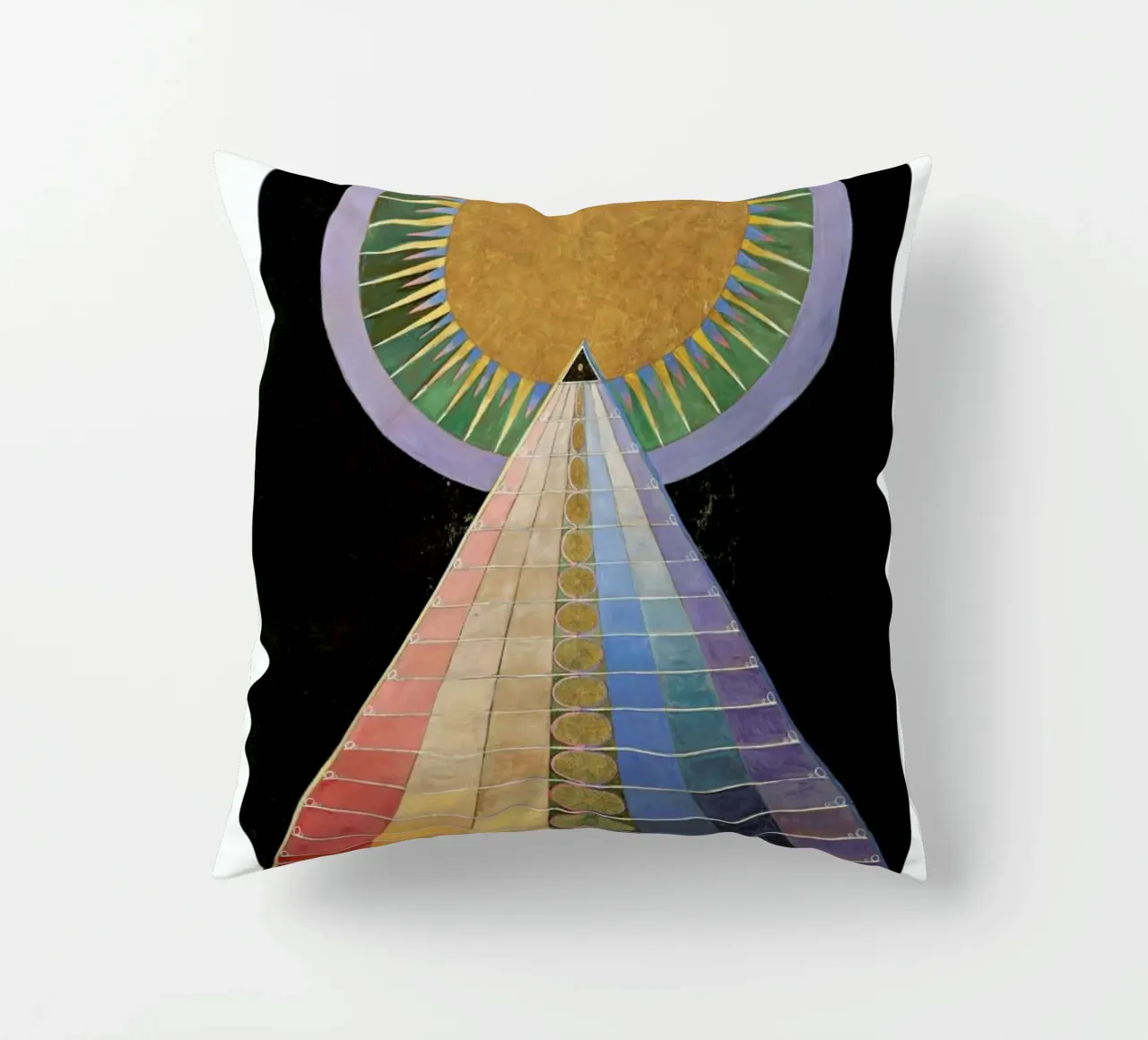 Hilma af Klint - Altarpiece, No. 1 II decorative cushion by Vintage by JUNIQE