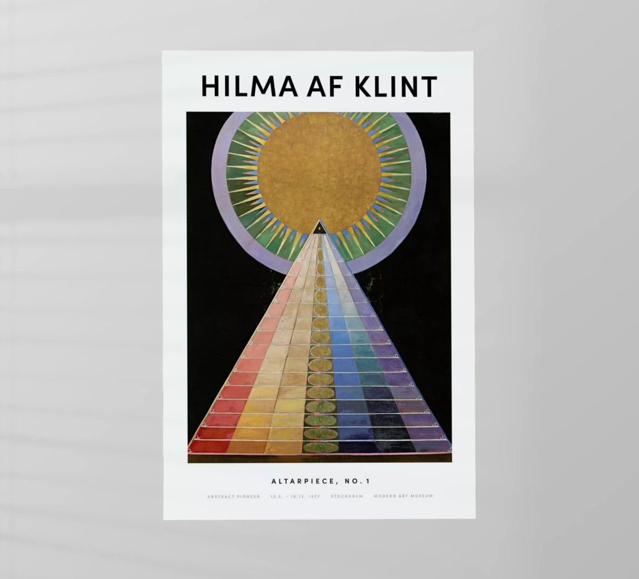 Hilma af Klint - Altarpiece, No. 1 II pellicola backlit da Vintage by JUNIQE