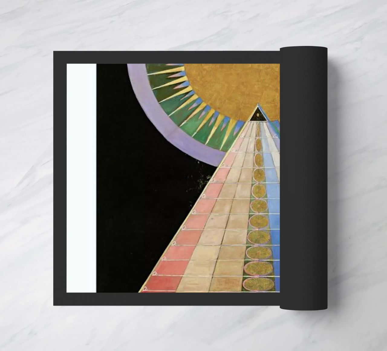 Hilma af Klint - Altarpiece, No. 1 II paillasson de Vintage by JUNIQE