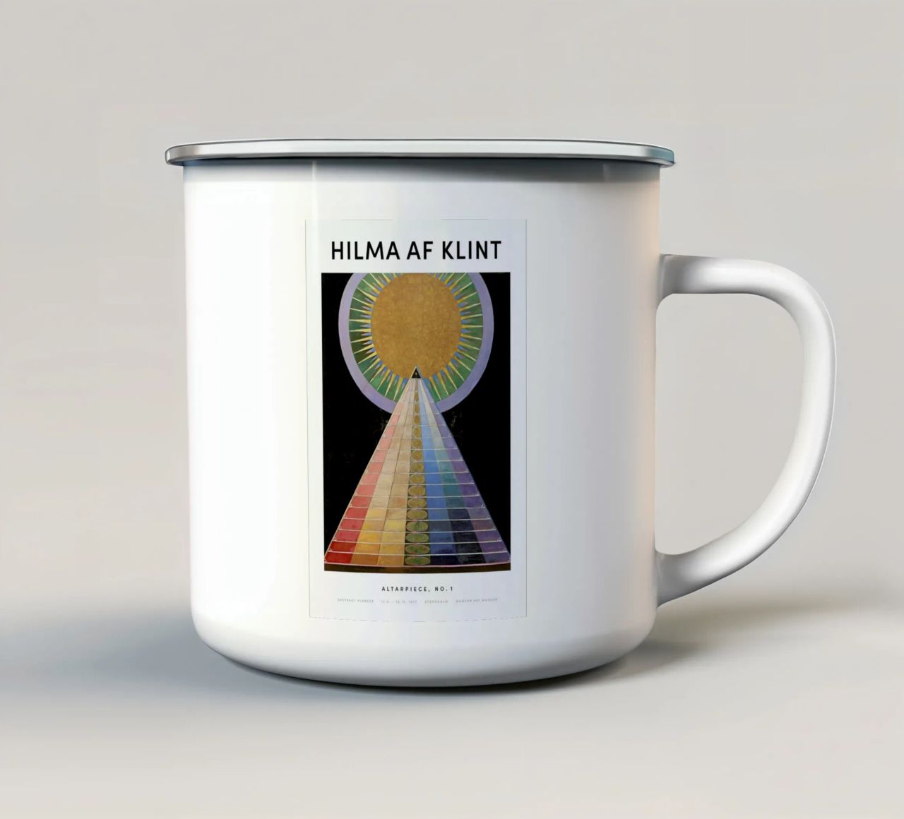 Hilma af Klint - Altarpiece, No. 1 II tazza in smalto da Vintage by JUNIQE