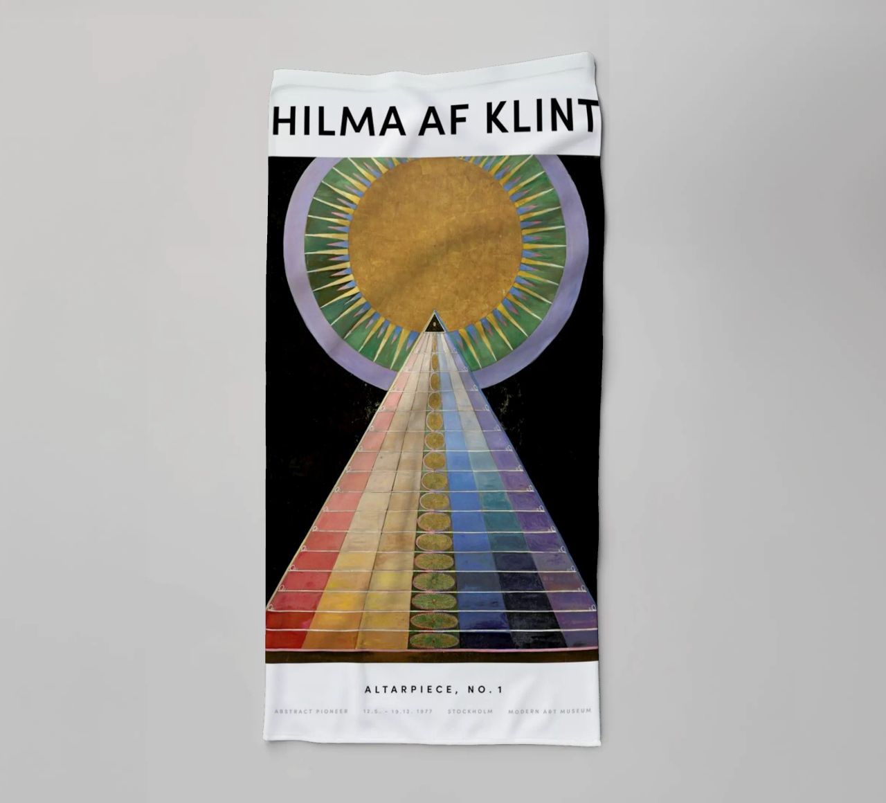 Hilma af Klint - Altarpiece, No. 1 II asciugamano da bagno da Vintage by JUNIQE